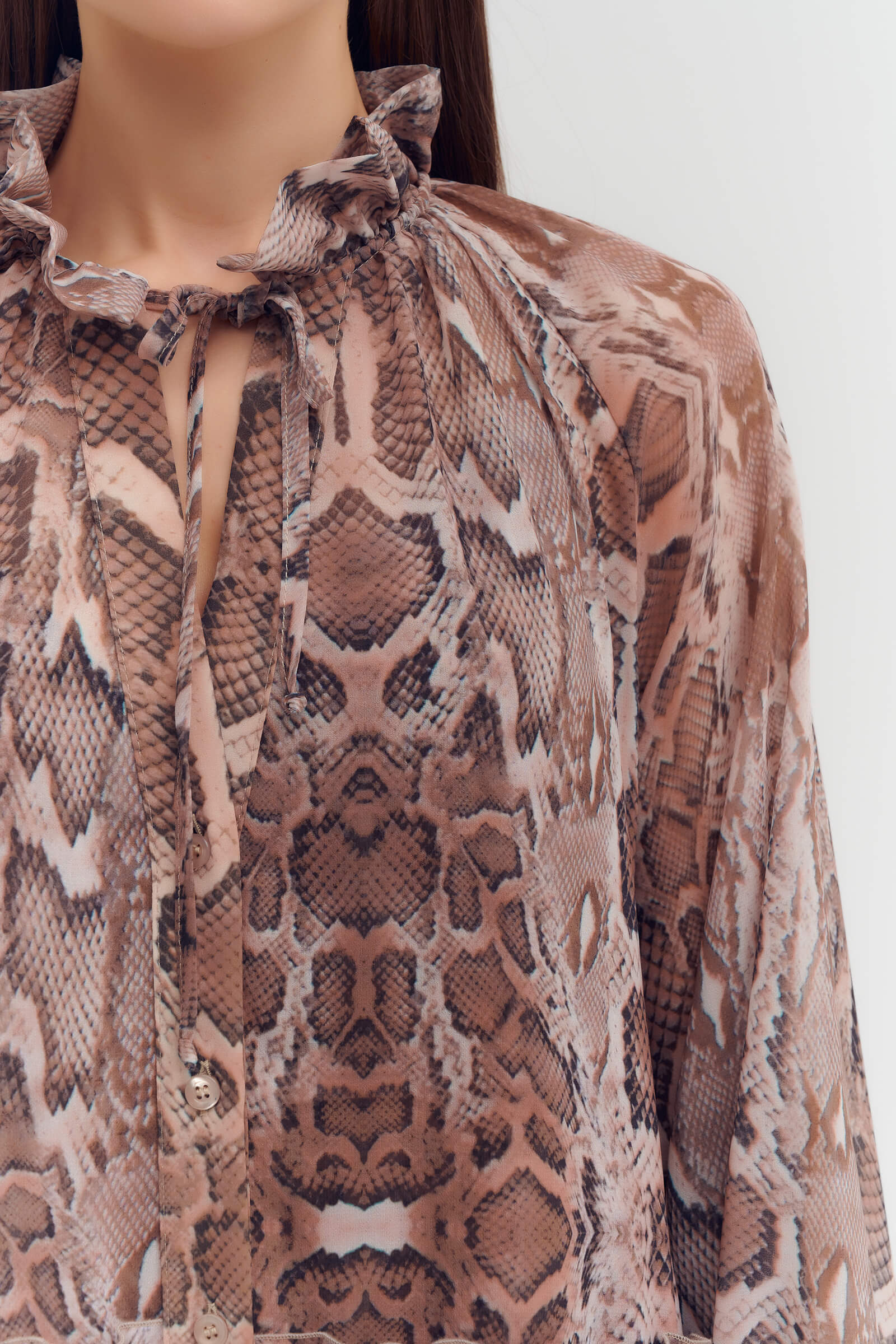 Платье с анималистичным принтом Бренд Daniela Drei