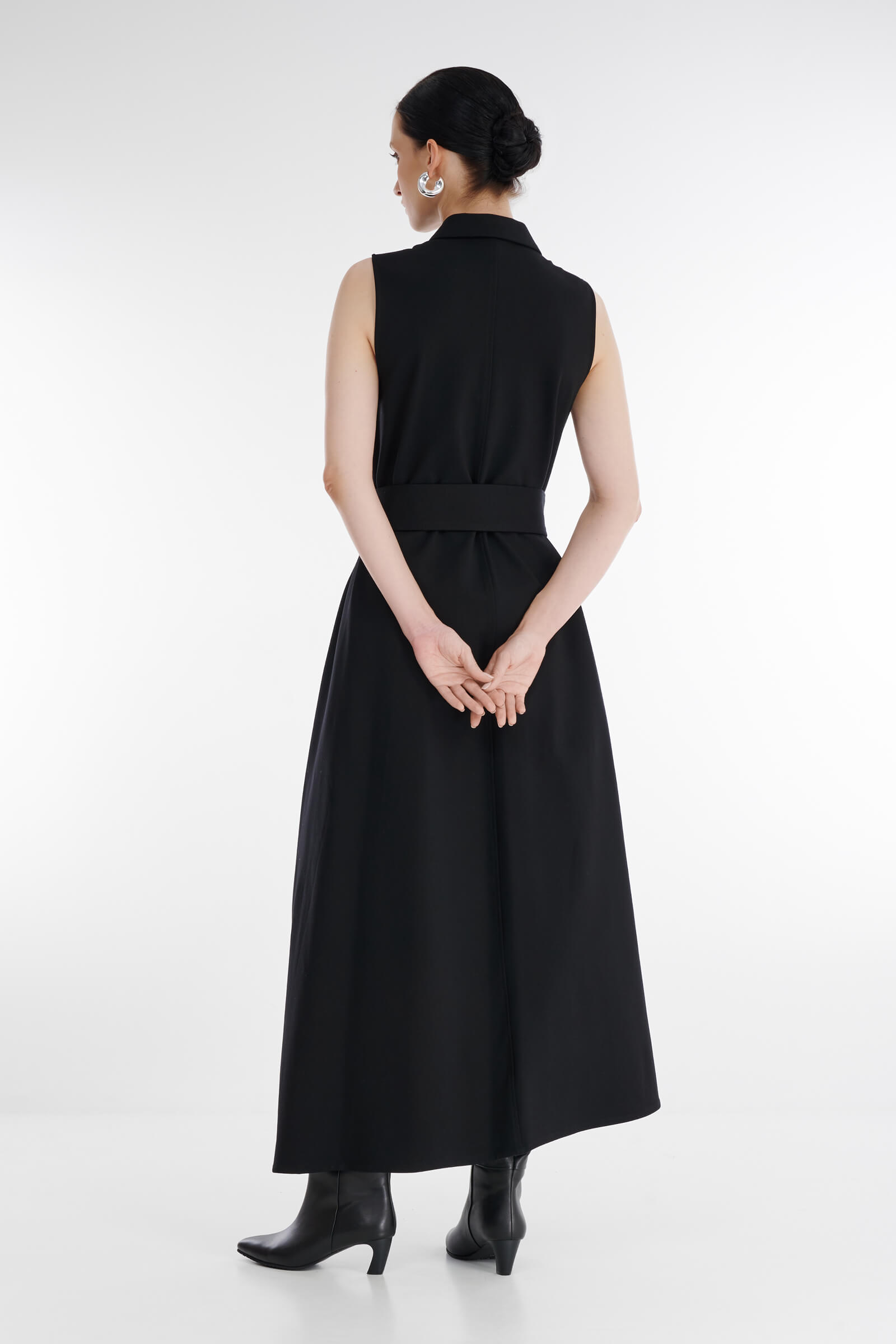 Длинное платье с асимметричным подолом Бренд Sarah Pacini