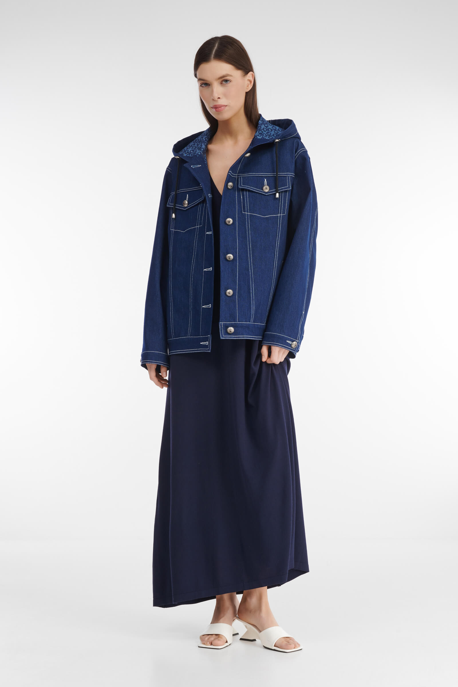 Джинсовая куртка на пуговицах Бренд Caterina Leman