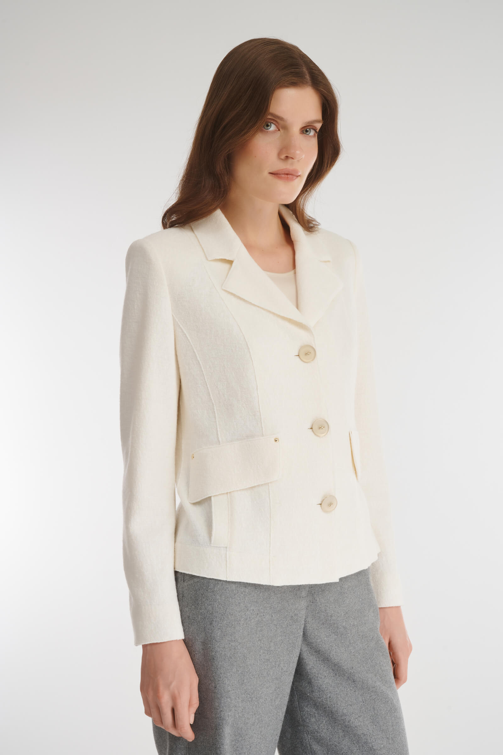 Жакет из смесовой шерсти Бренд Caterina Leman