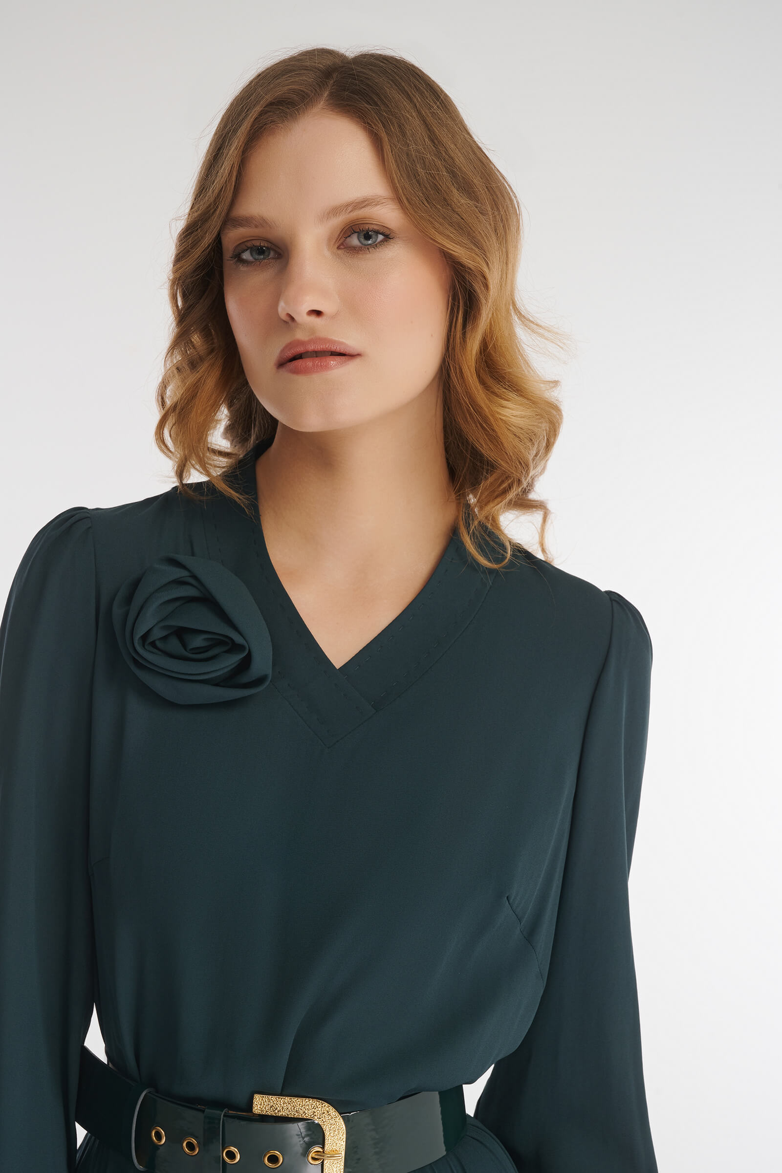 Платье из поливискозы с крэш эффектом Бренд Caterina Leman