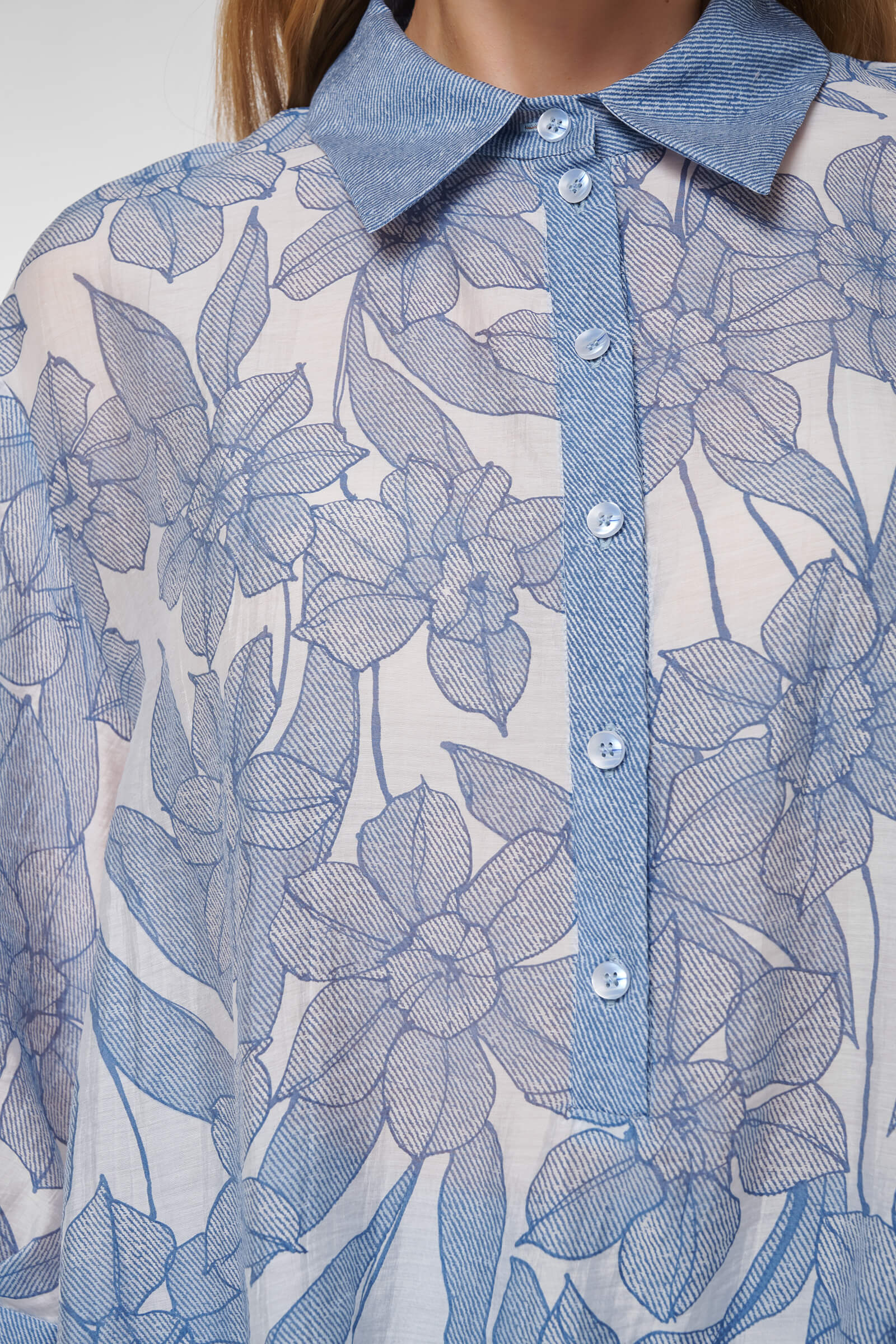 Блузка с цветочным принтом Бренд Caterina Leman