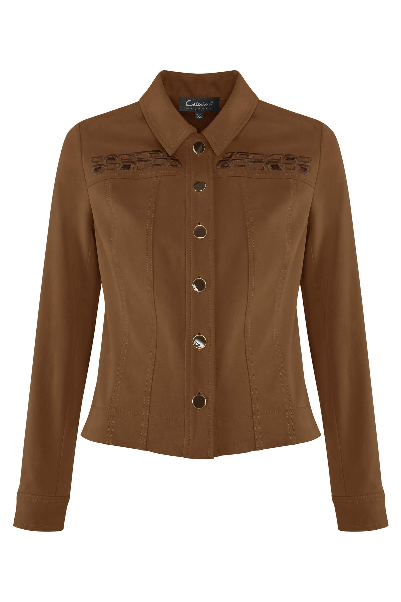 Укороченный жакет с вышивкой Бренд Caterina Leman