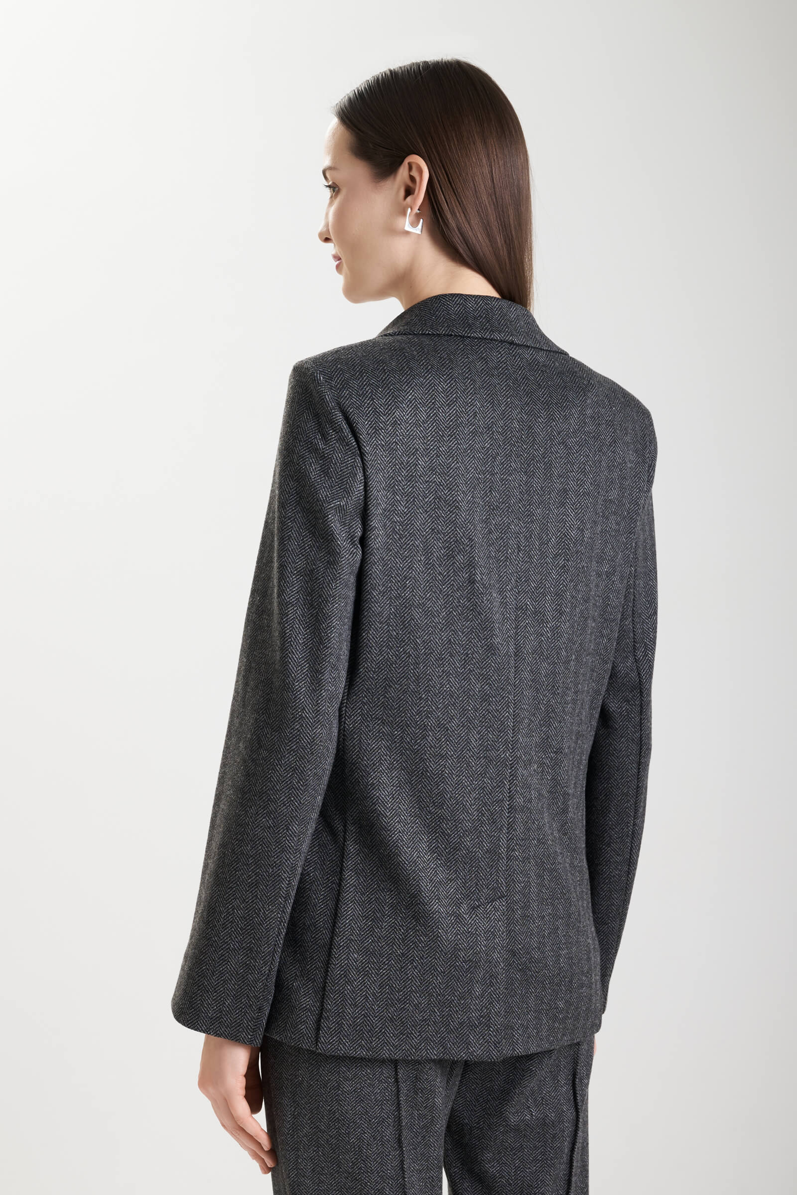 Двубортный пиджак из смесовой вискозы Бренд MM