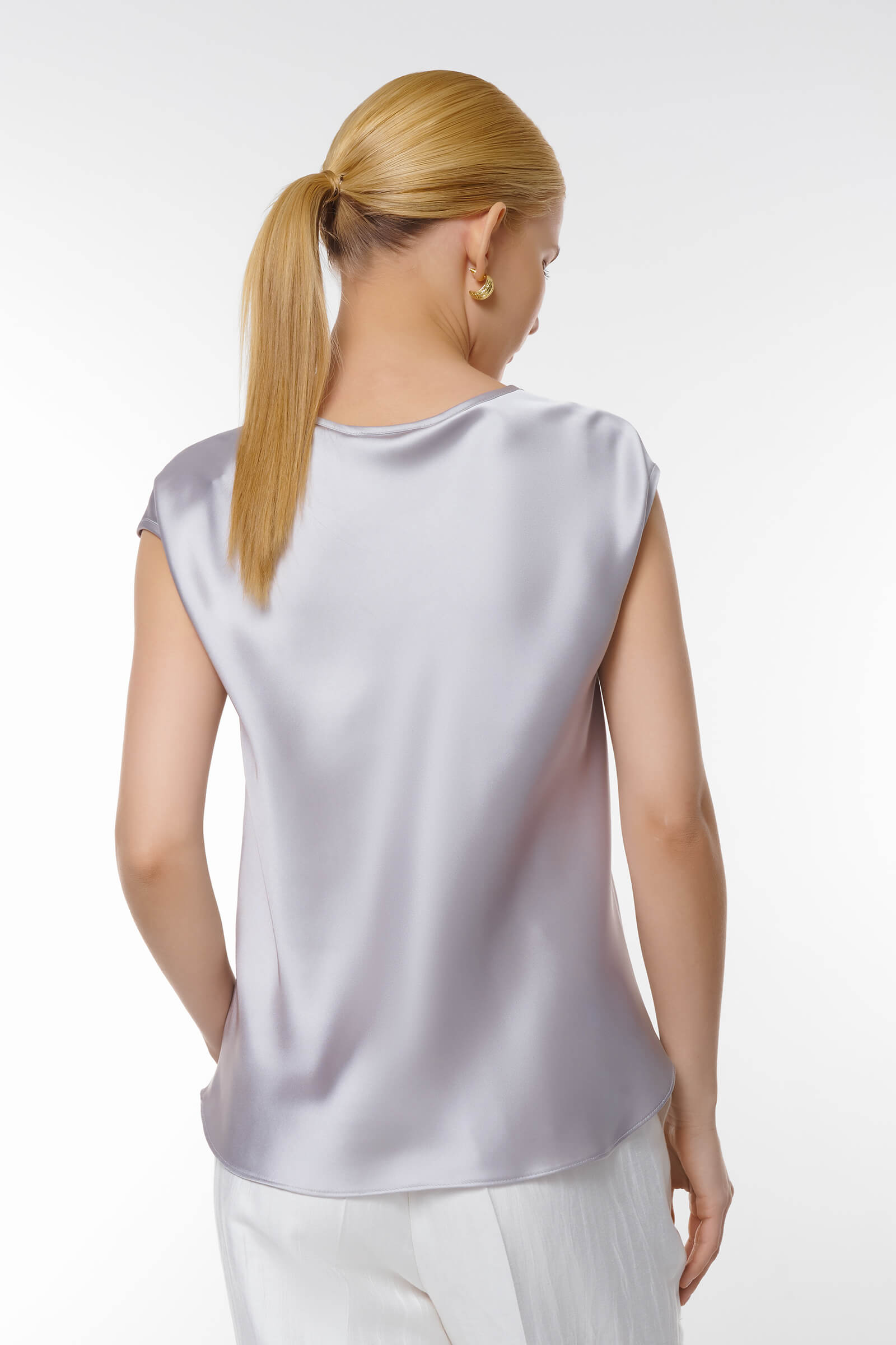 Топ из атласа Бренд Caterina Leman