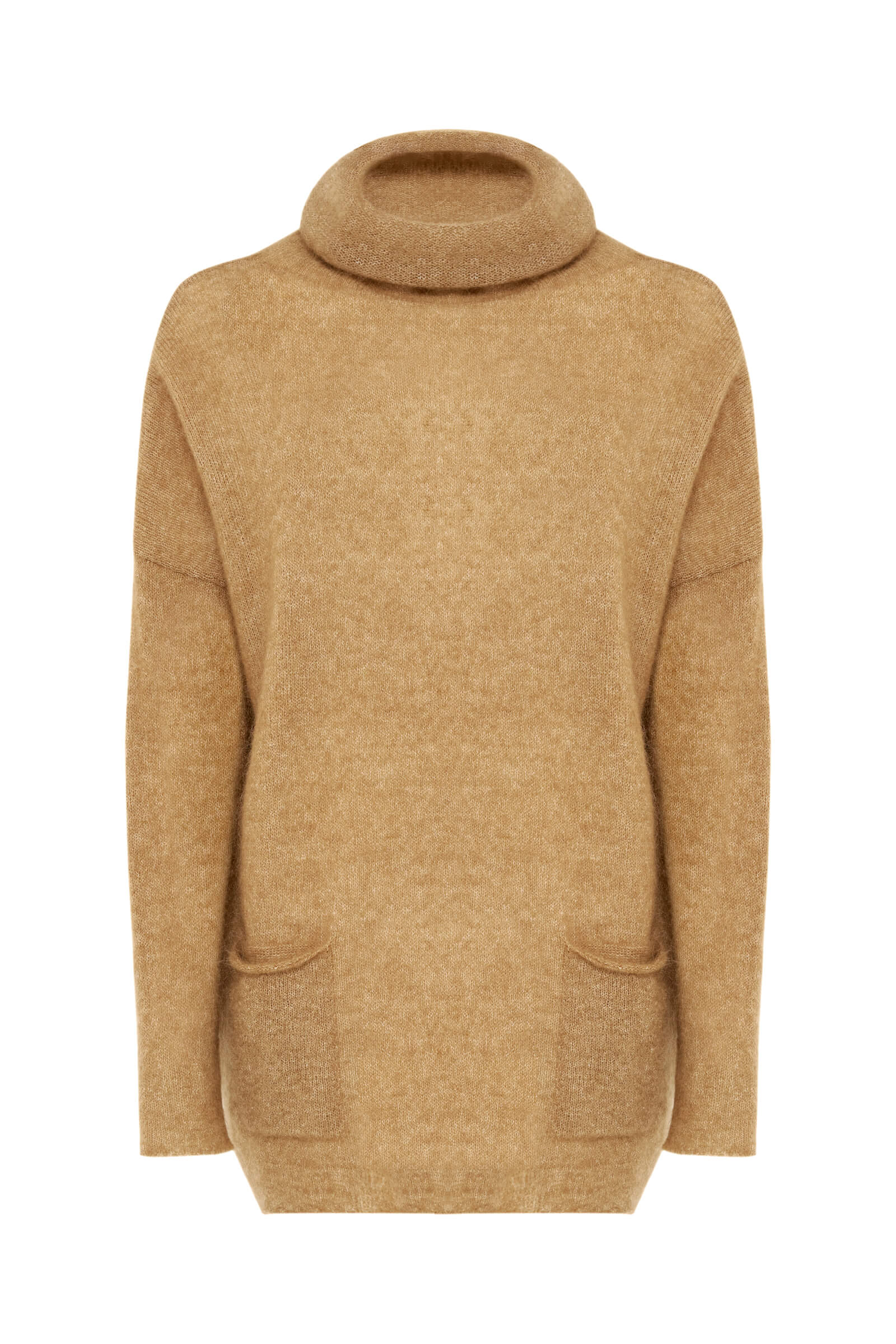 Удлиненный свитер с воротником-воронкой Бренд Sarah Pacini