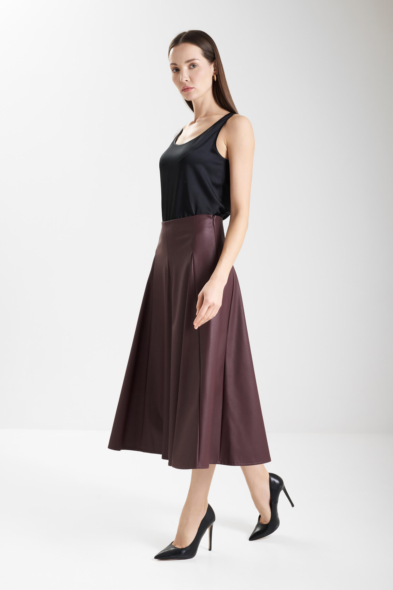 Юбка из экокожи Бренд MM