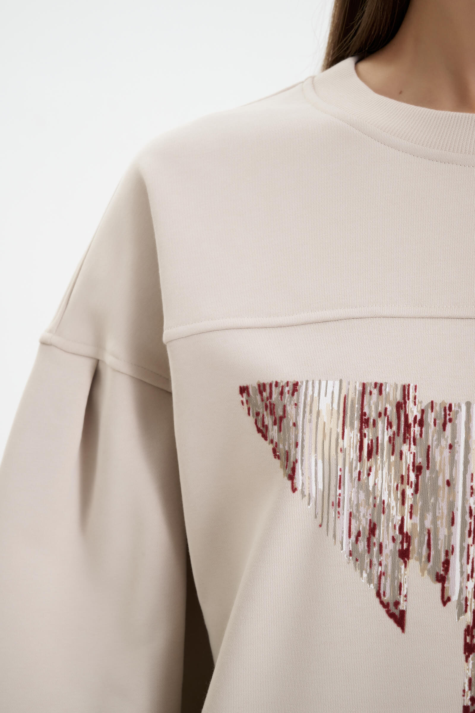 Свитшот из смесового хлопка Бренд MM