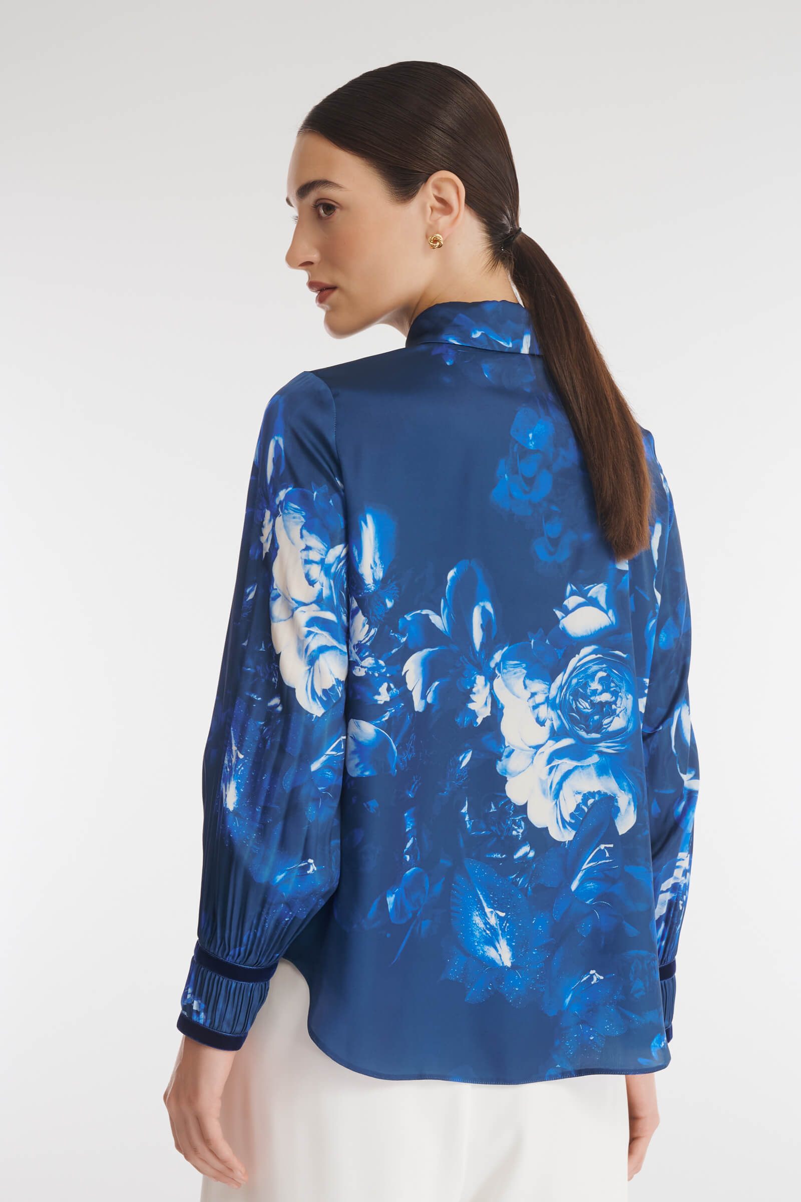 Рубашка с плиссированными рукавами Бренд Caterina Leman