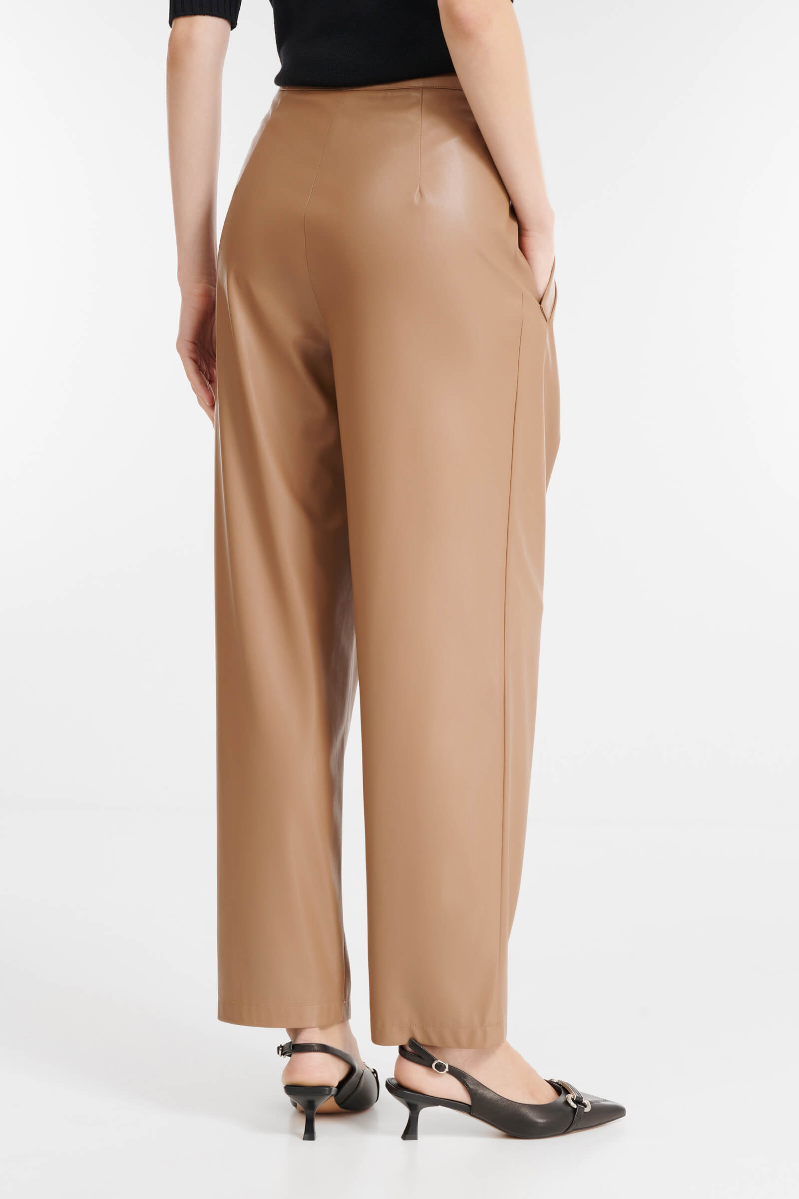 Кожаные брюки Бренд Daniela Drei