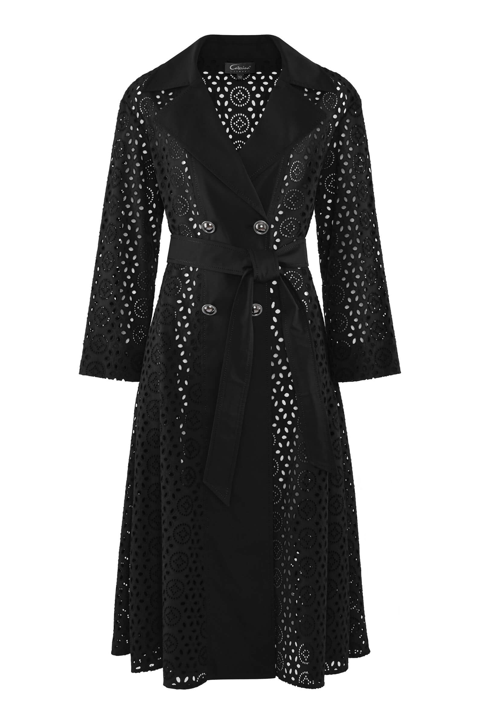 Хлопковый плащ с перфорацией Бренд Caterina Leman