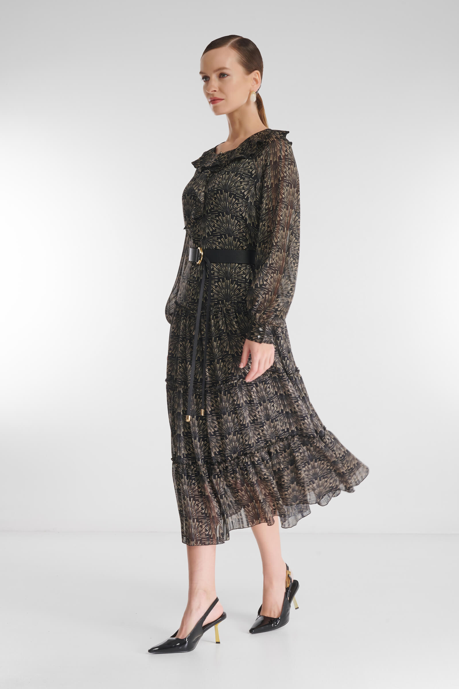 Платье с оборкой Бренд Caterina Leman