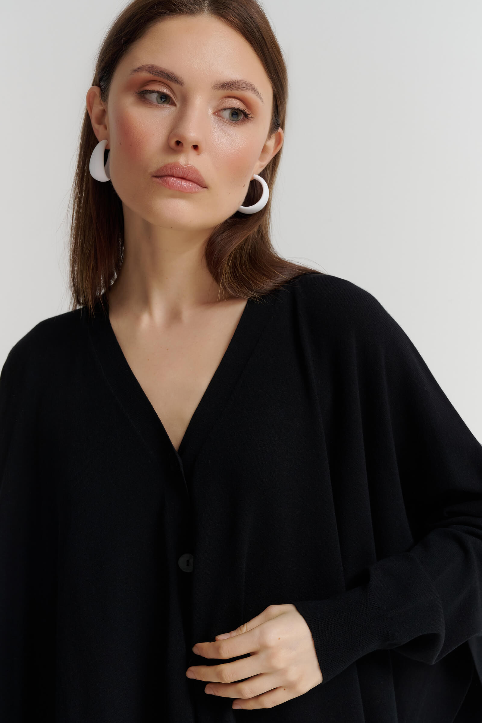 Кардиган с боковыми разрезами Бренд Sarah Pacini