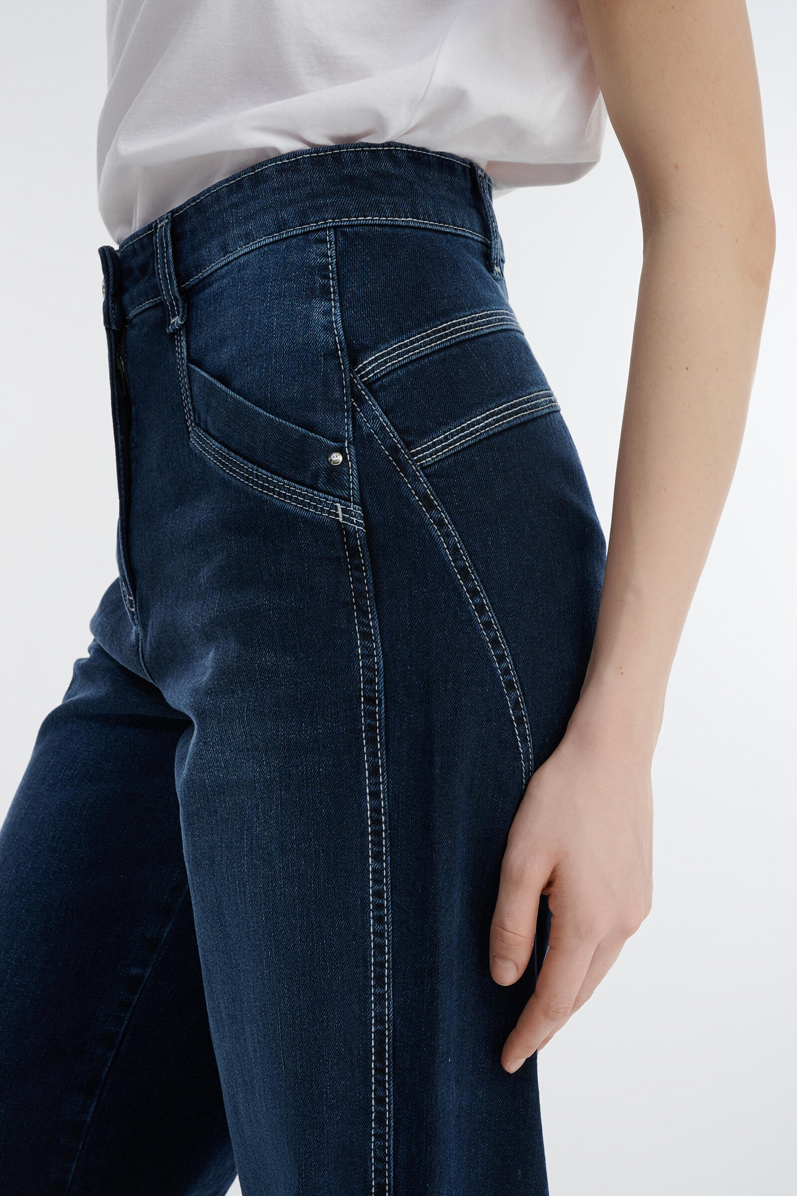 Джинсы с высокой посадкой Бренд Caterina Leman