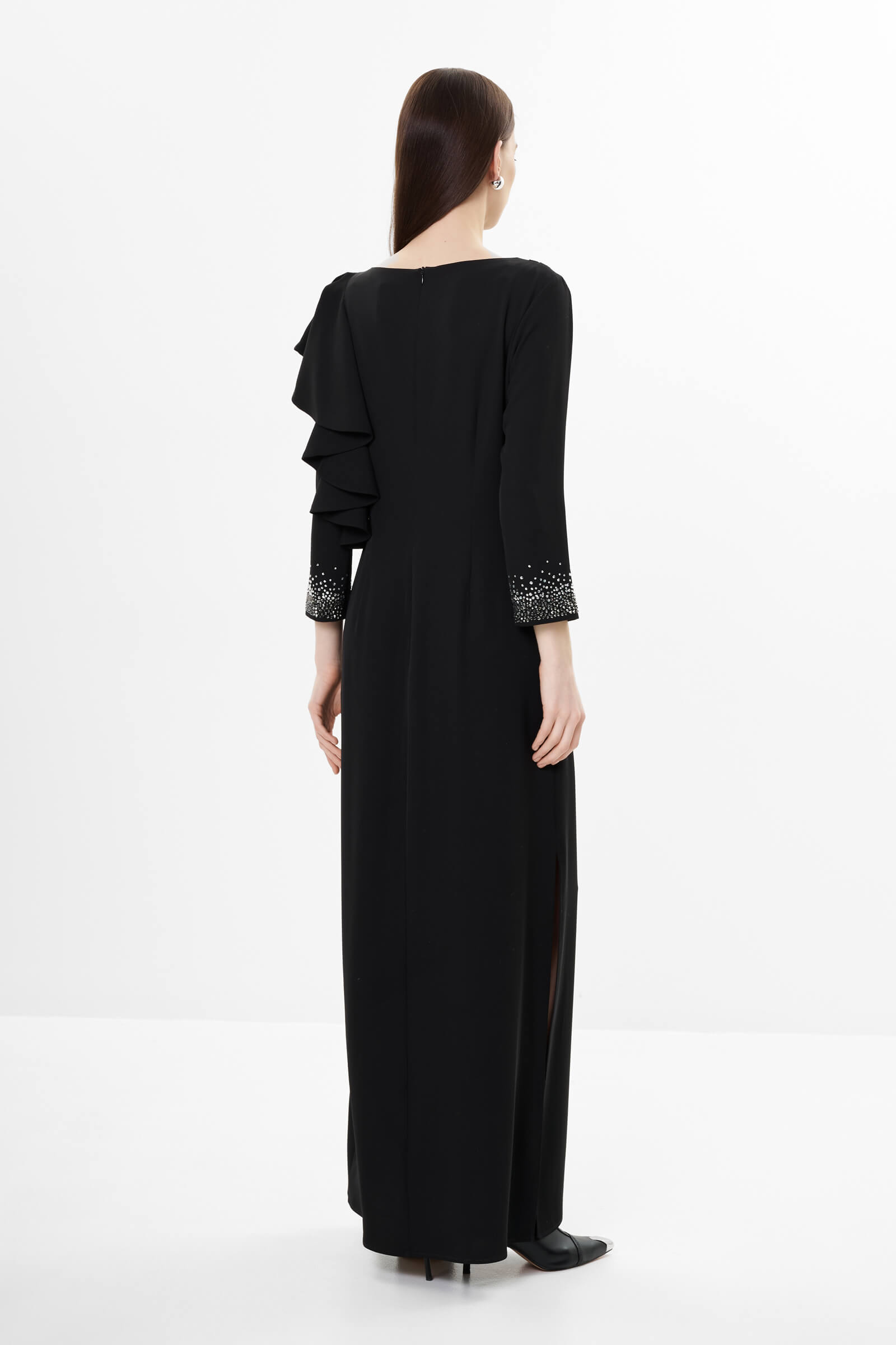 Платье с воланом и стразами Бренд Daniela Drei