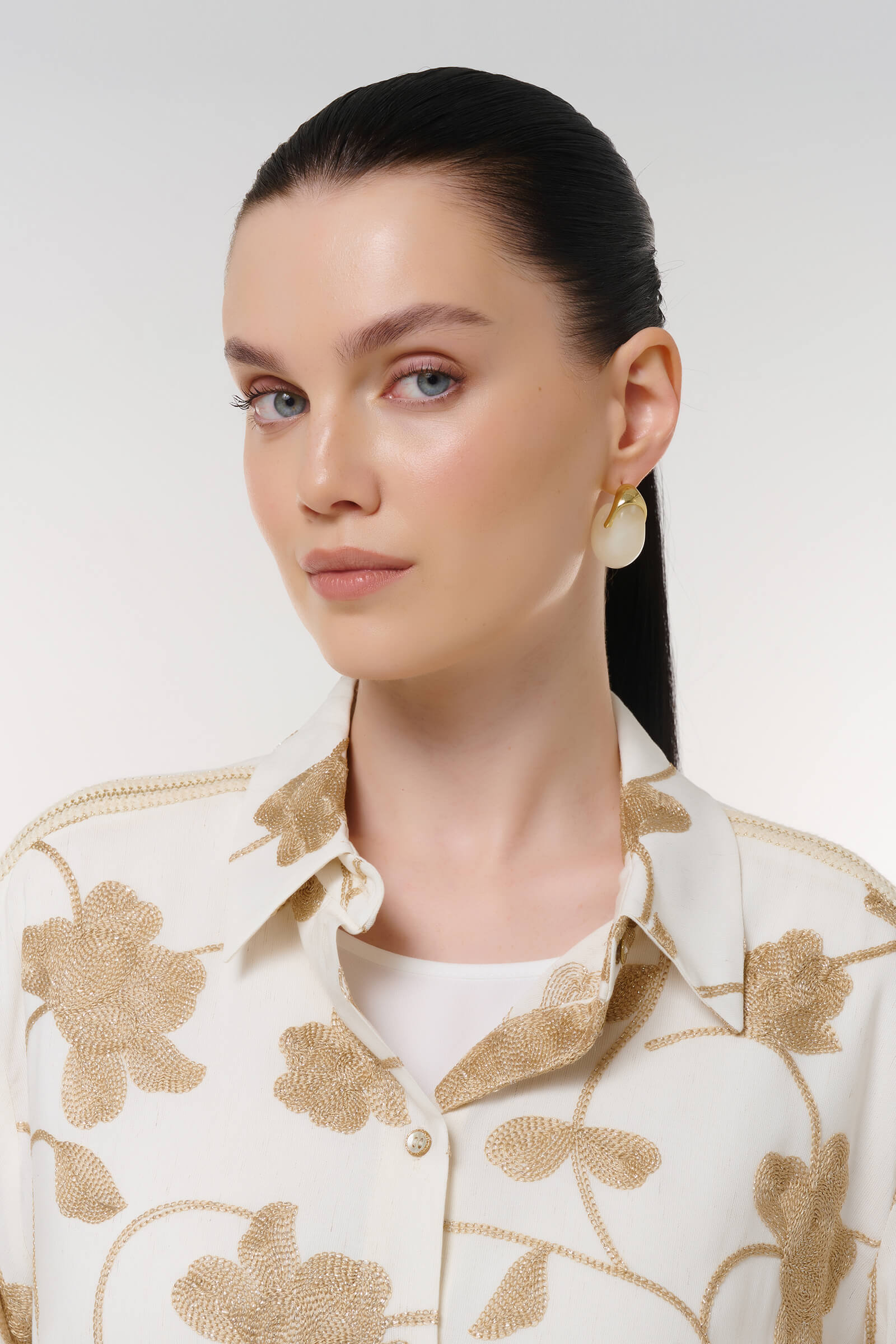 Блузка с цветочным узором Бренд Caterina Leman