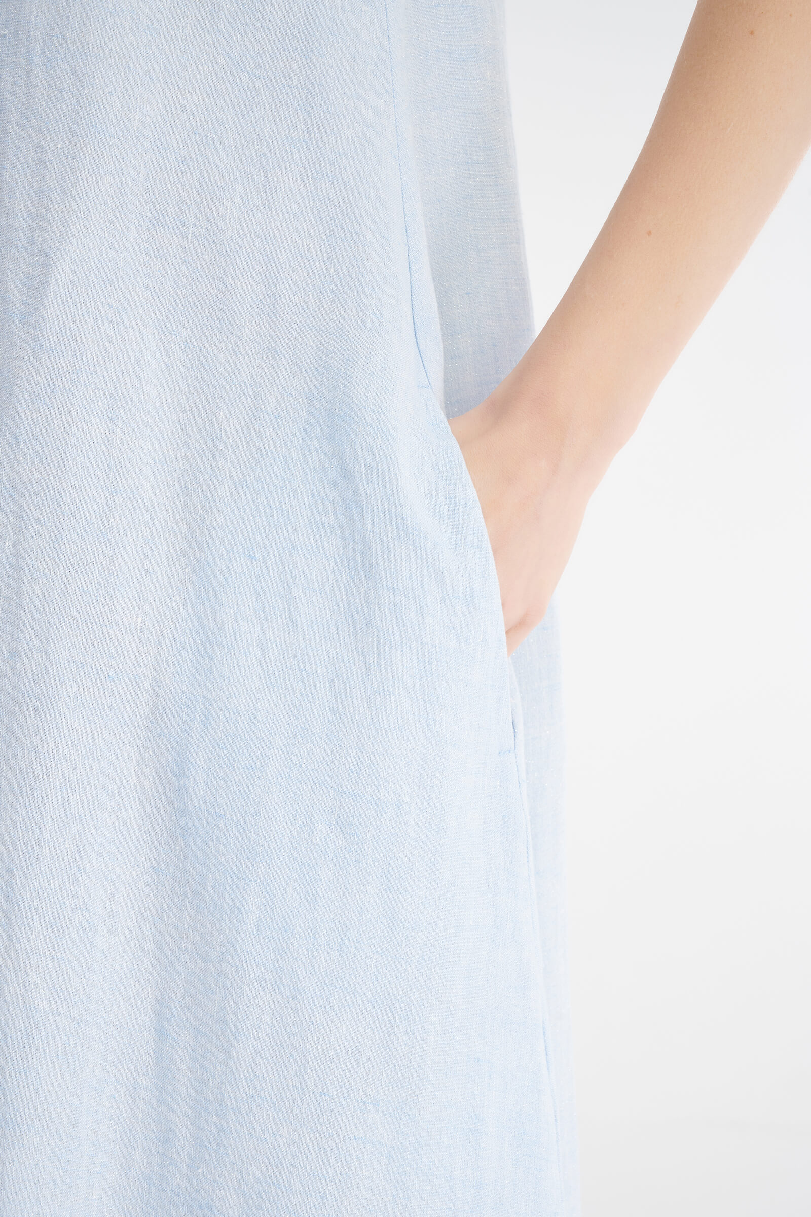 Льняное платье-рубашка Бренд Sarah Pacini