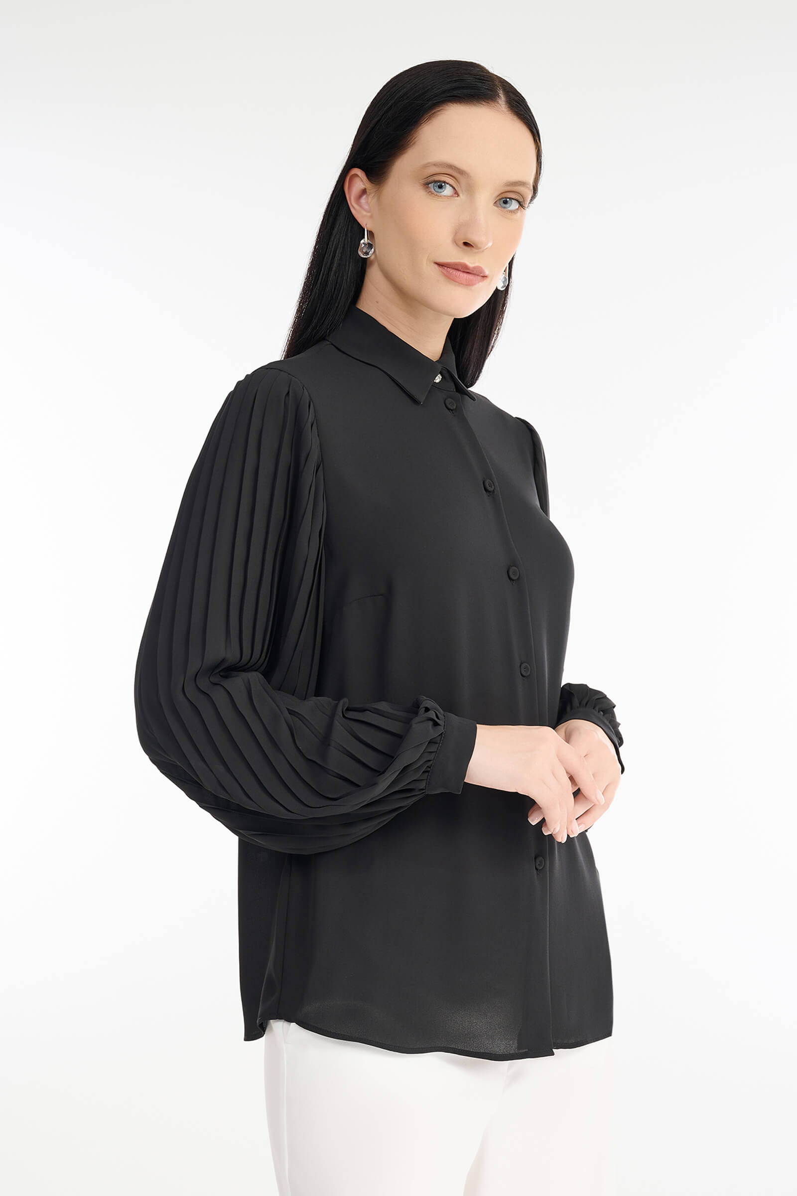 Рубашка с плиссировкой Бренд Diana Gallesi