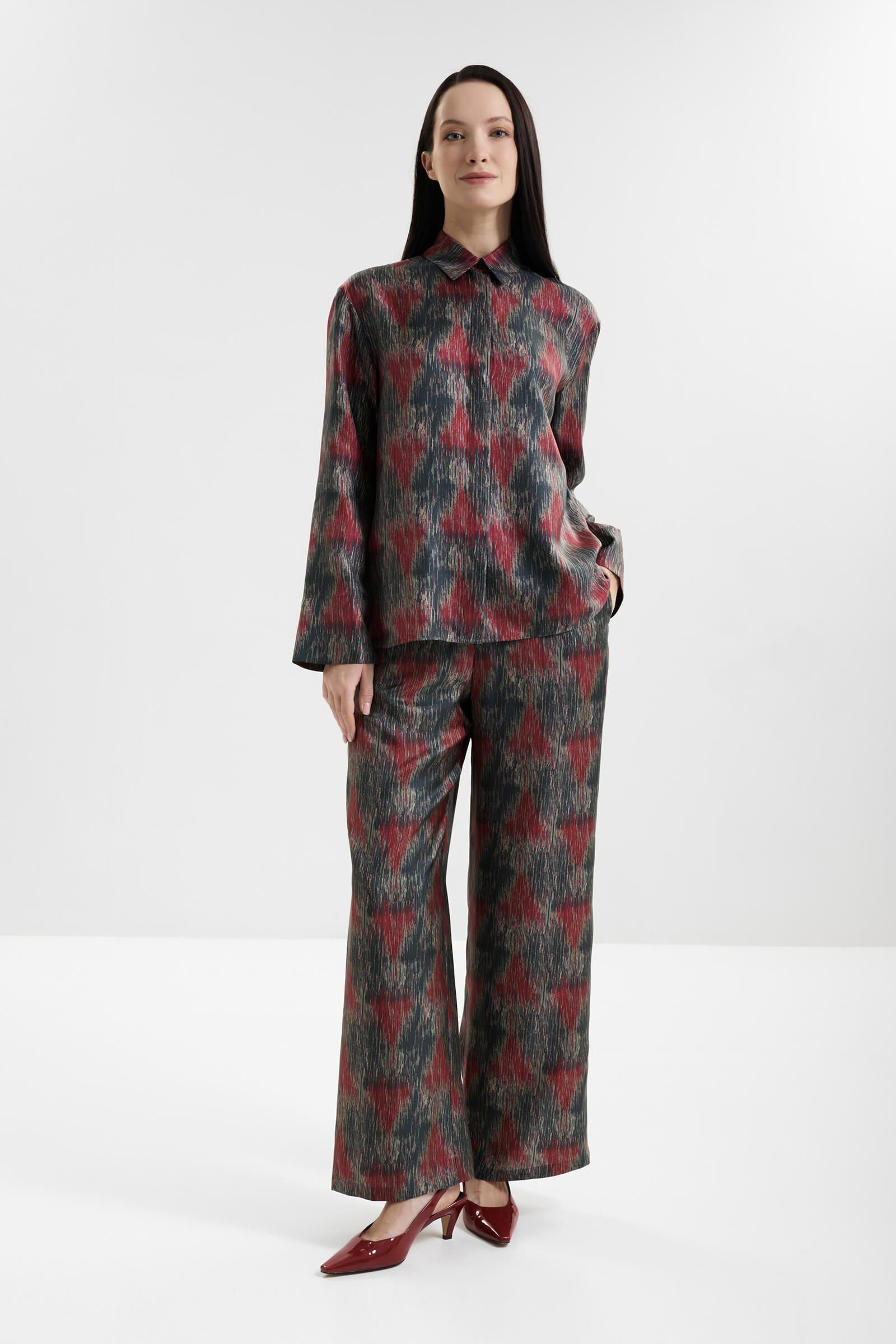 Брюки из 100% шелка Бренд MM