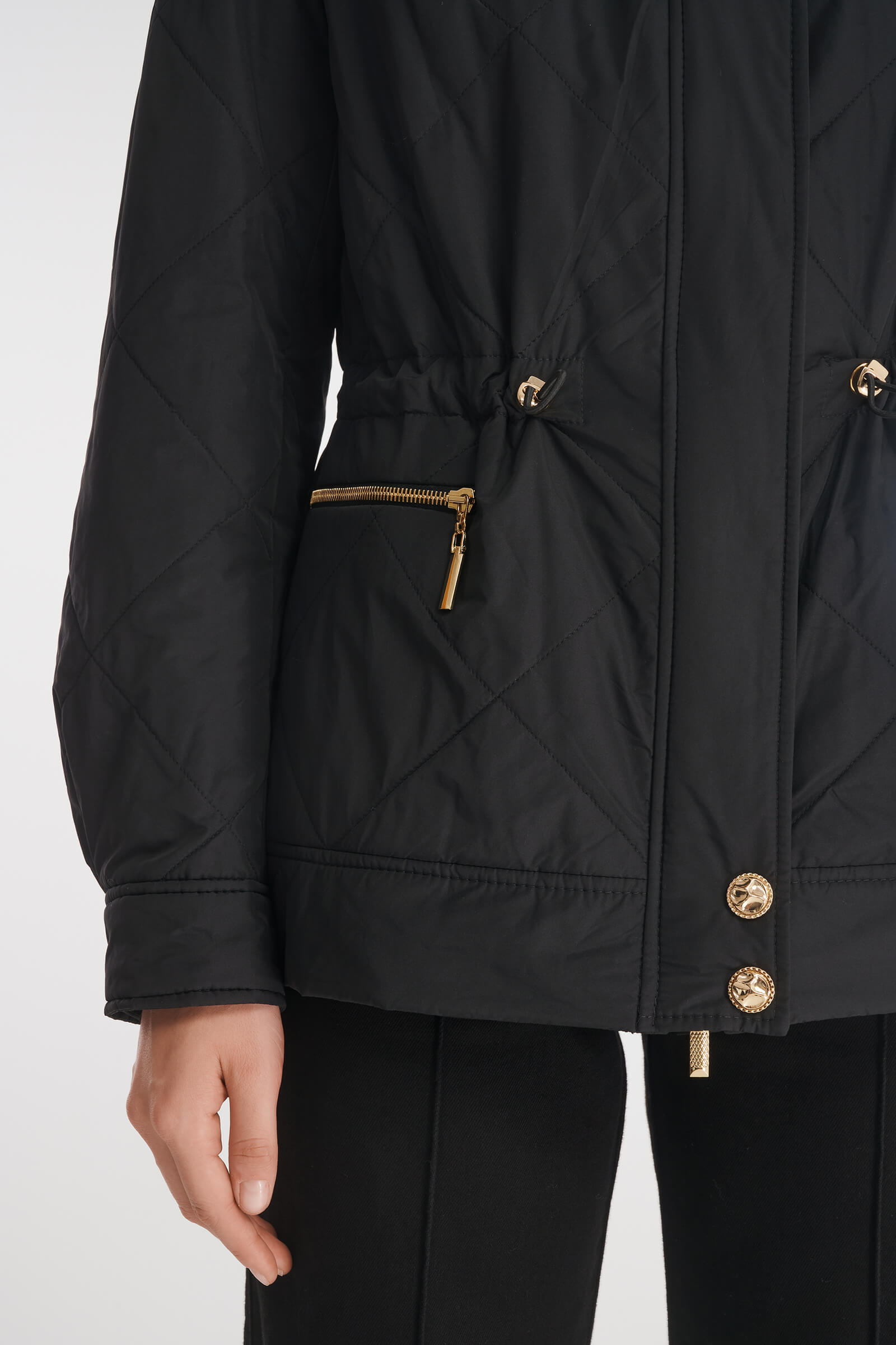 Стеганая куртка с кулиской на талии Бренд Caterina Leman