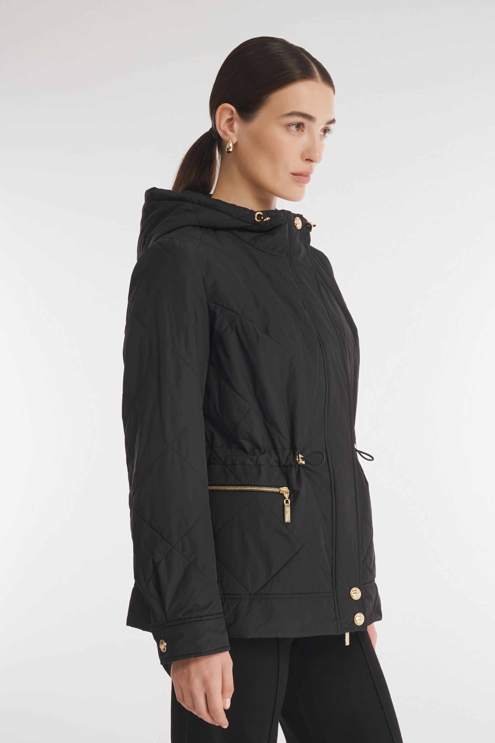 Стеганая куртка с кулиской на талии Бренд Caterina Leman