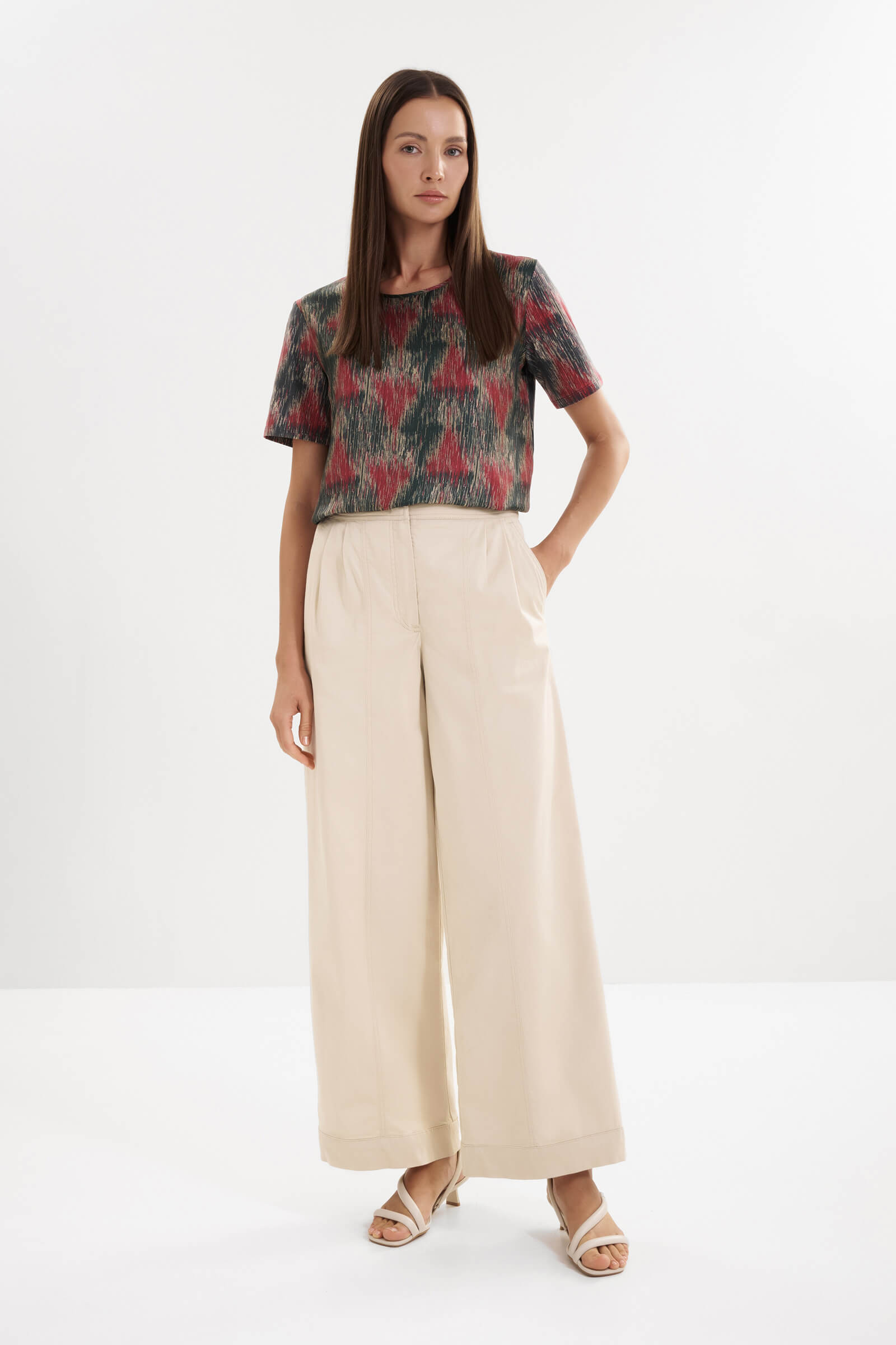 Брюки-палаццо из хлопка Бренд MM