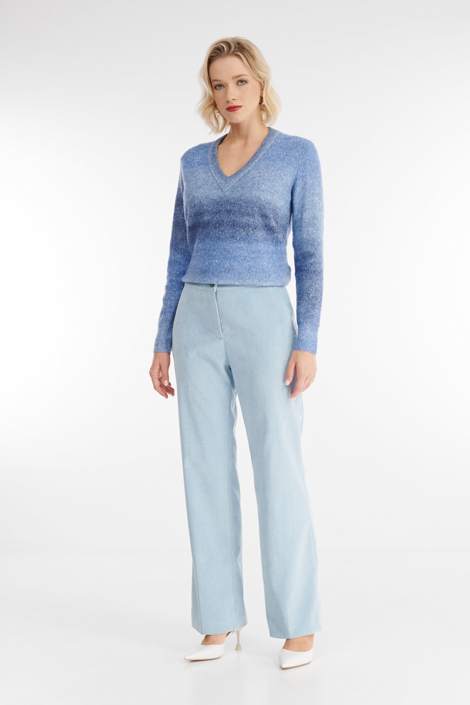 Вельветовые брюки со стрелками Бренд Diana Gallesi