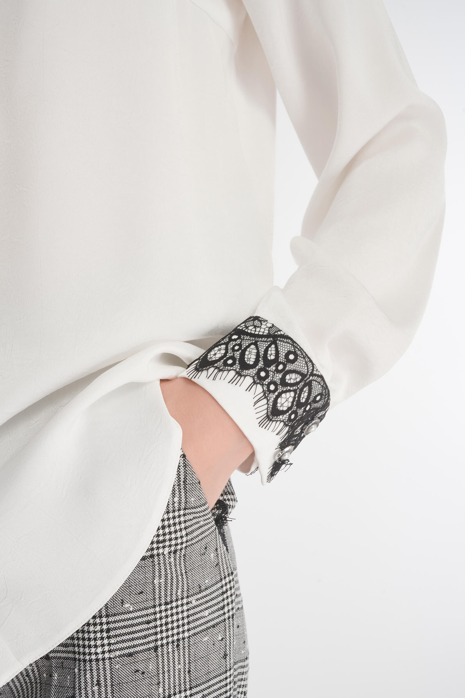 Рубашка с кружевом Бренд Caterina Leman