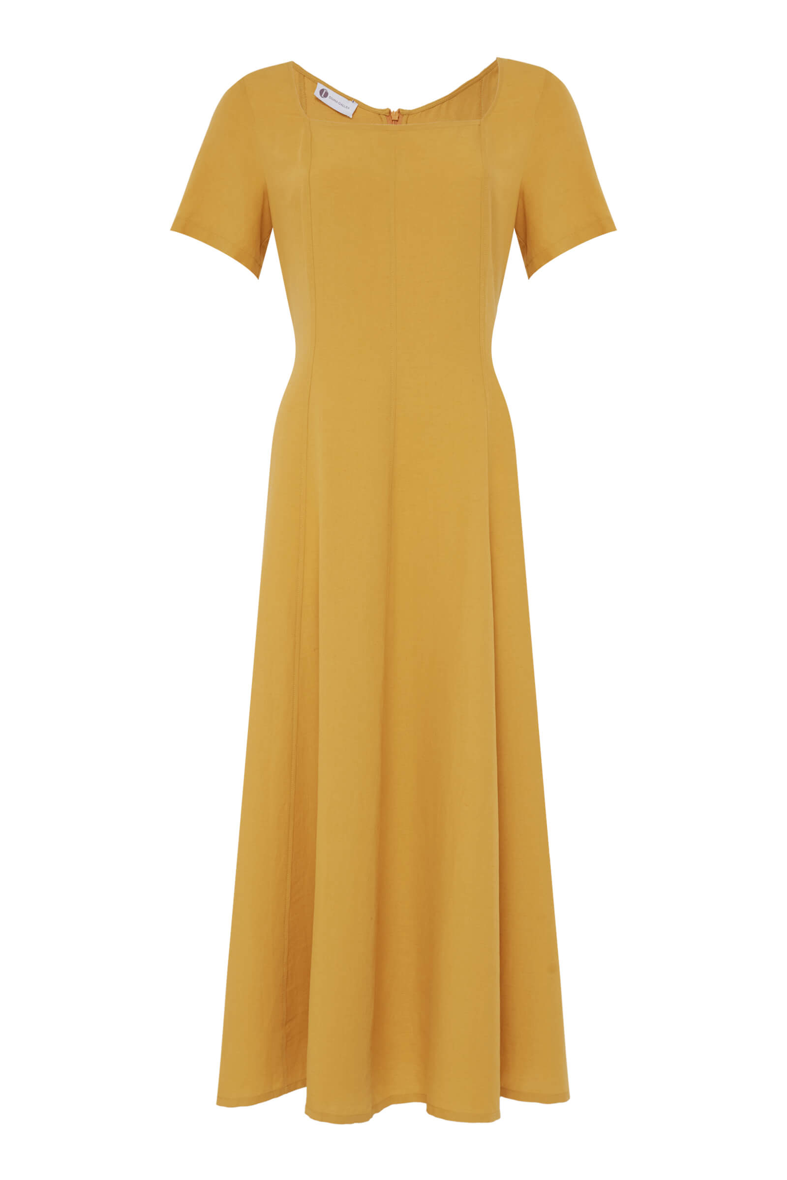 Платье расклешенного кроя из шелковистой вискозы Бренд Diana Gallesi