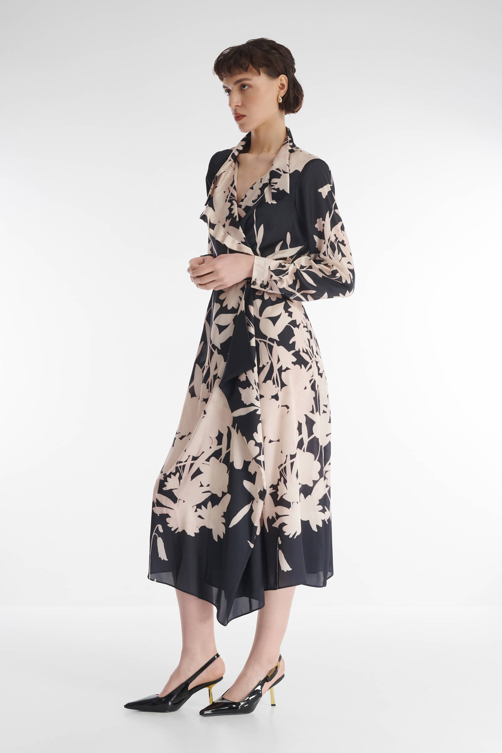 Платье на запах с асимметрией Бренд Caterina Leman