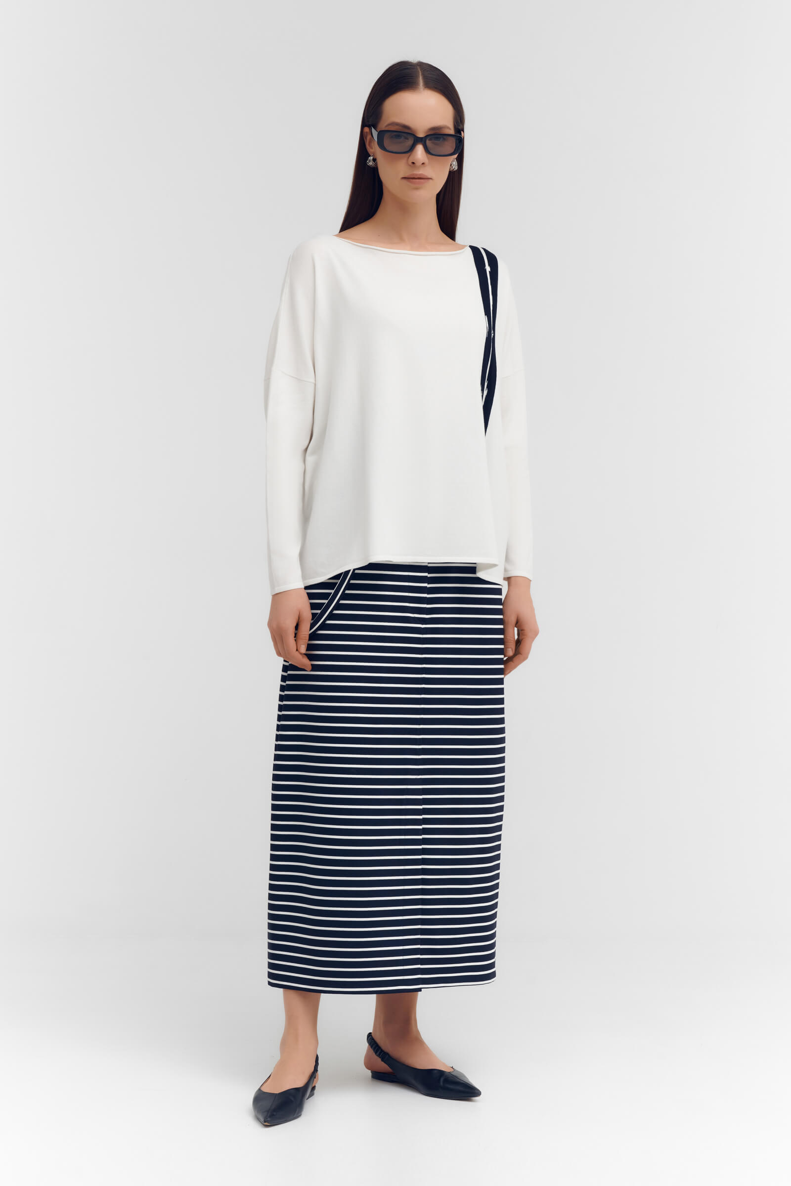 Джемпер с абстрактным узором Бренд Sarah Pacini