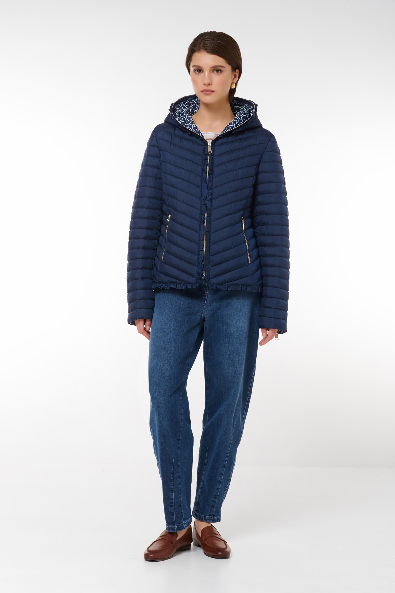 Стеганая куртка с капюшоном Бренд Caterina Leman