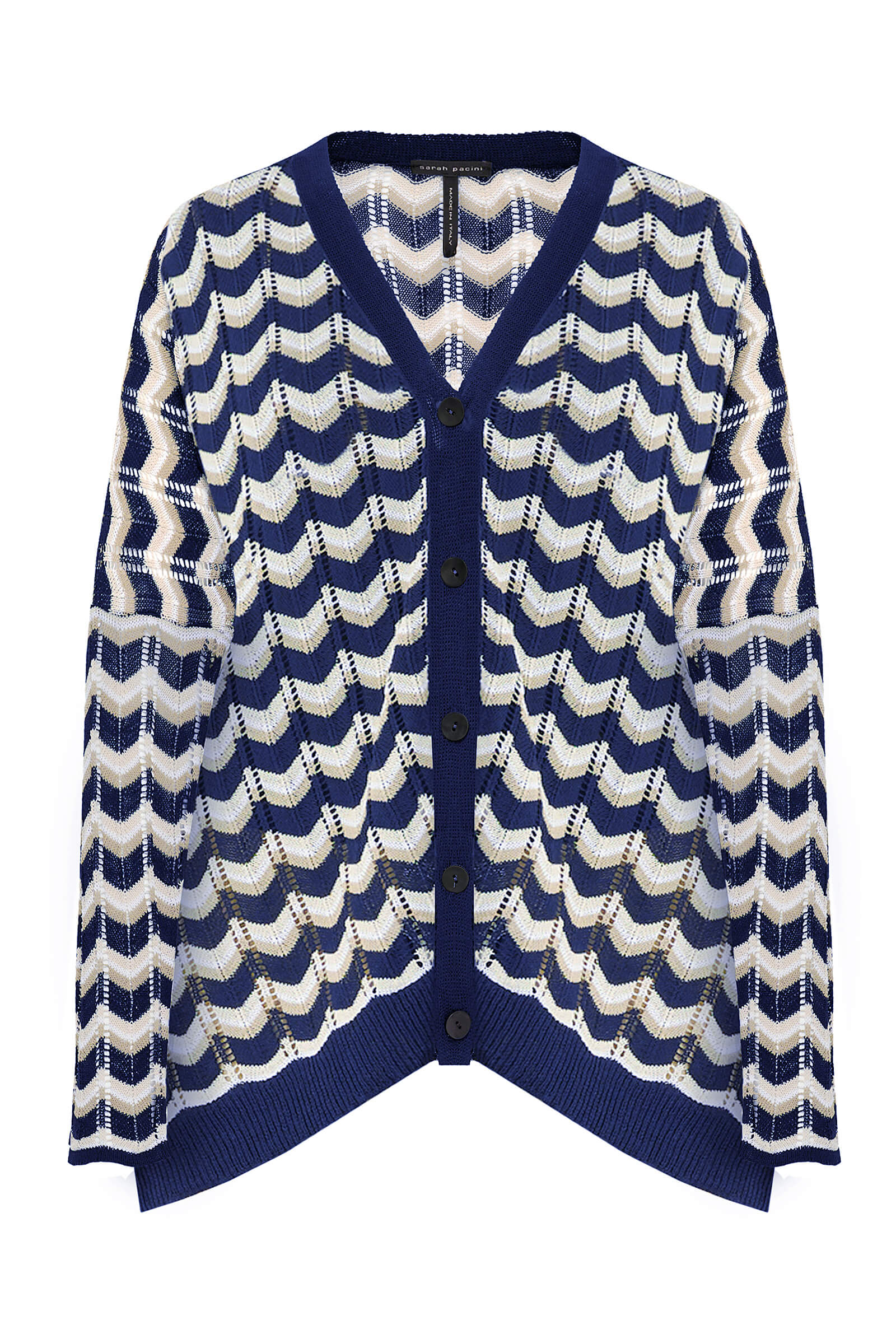 Удлиненный кардиган на пуговицах Бренд Sarah Pacini