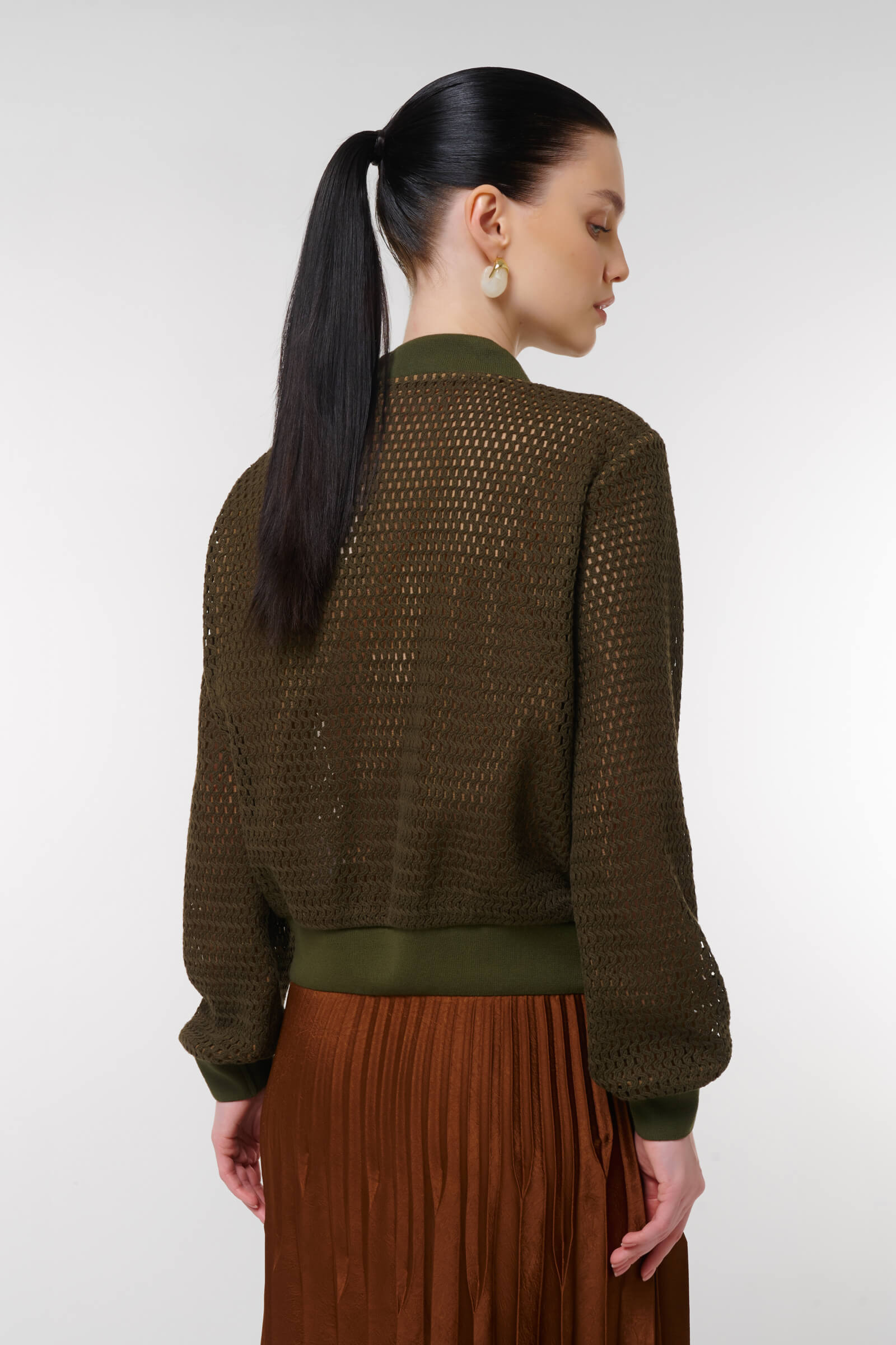 Жакет  на молнии с перфорацией Бренд Caterina Leman