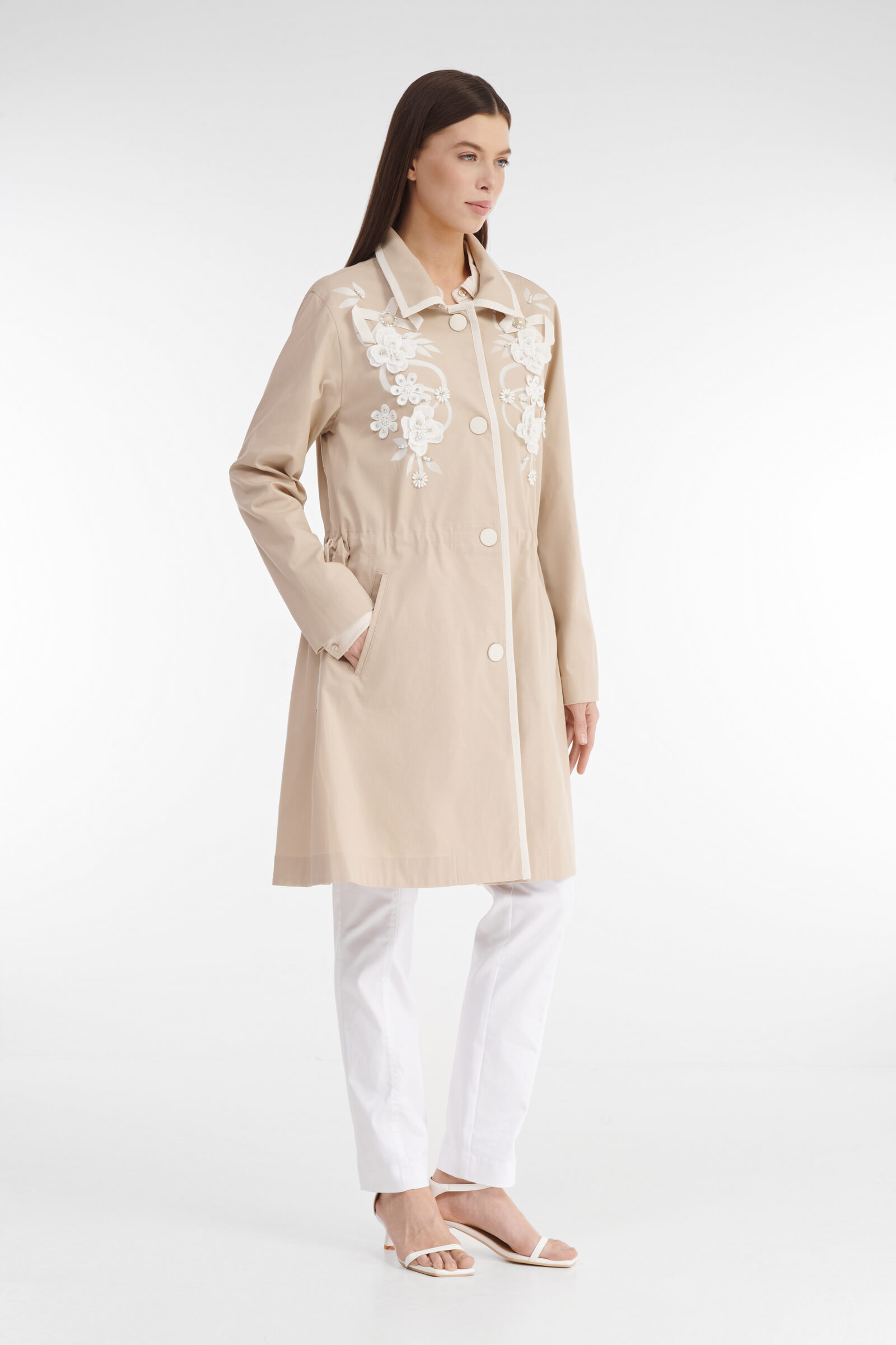 Плащ с декором Бренд Caterina Leman