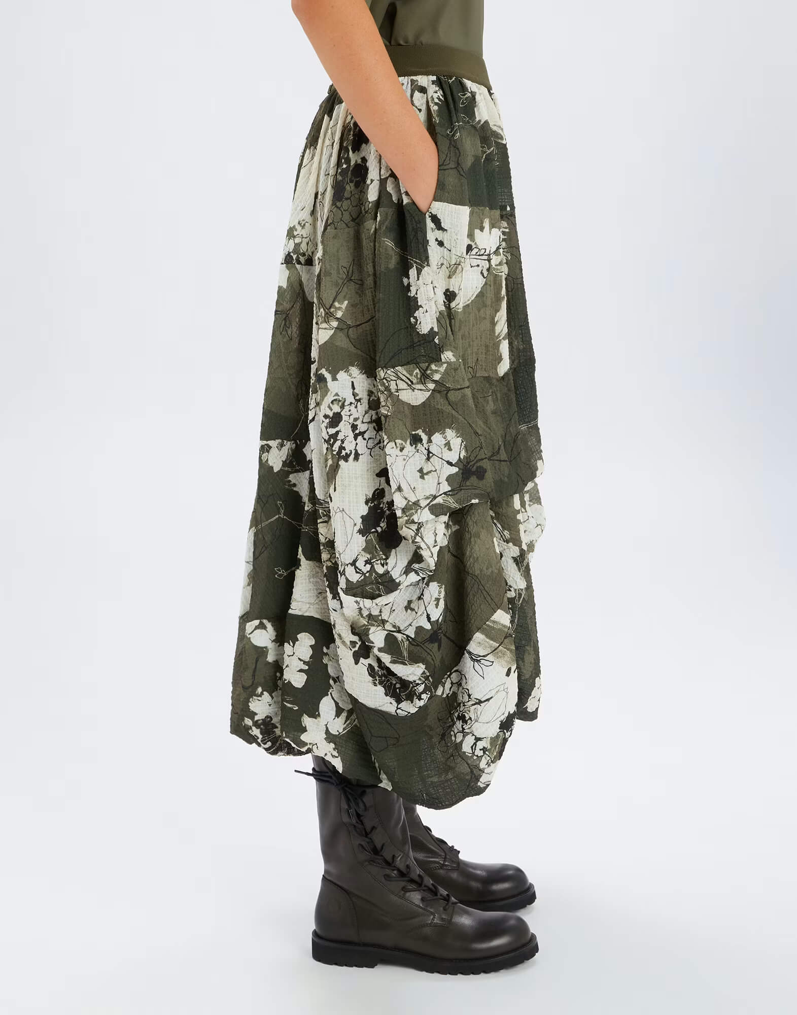 Юбка с цветочным принтом Бренд High