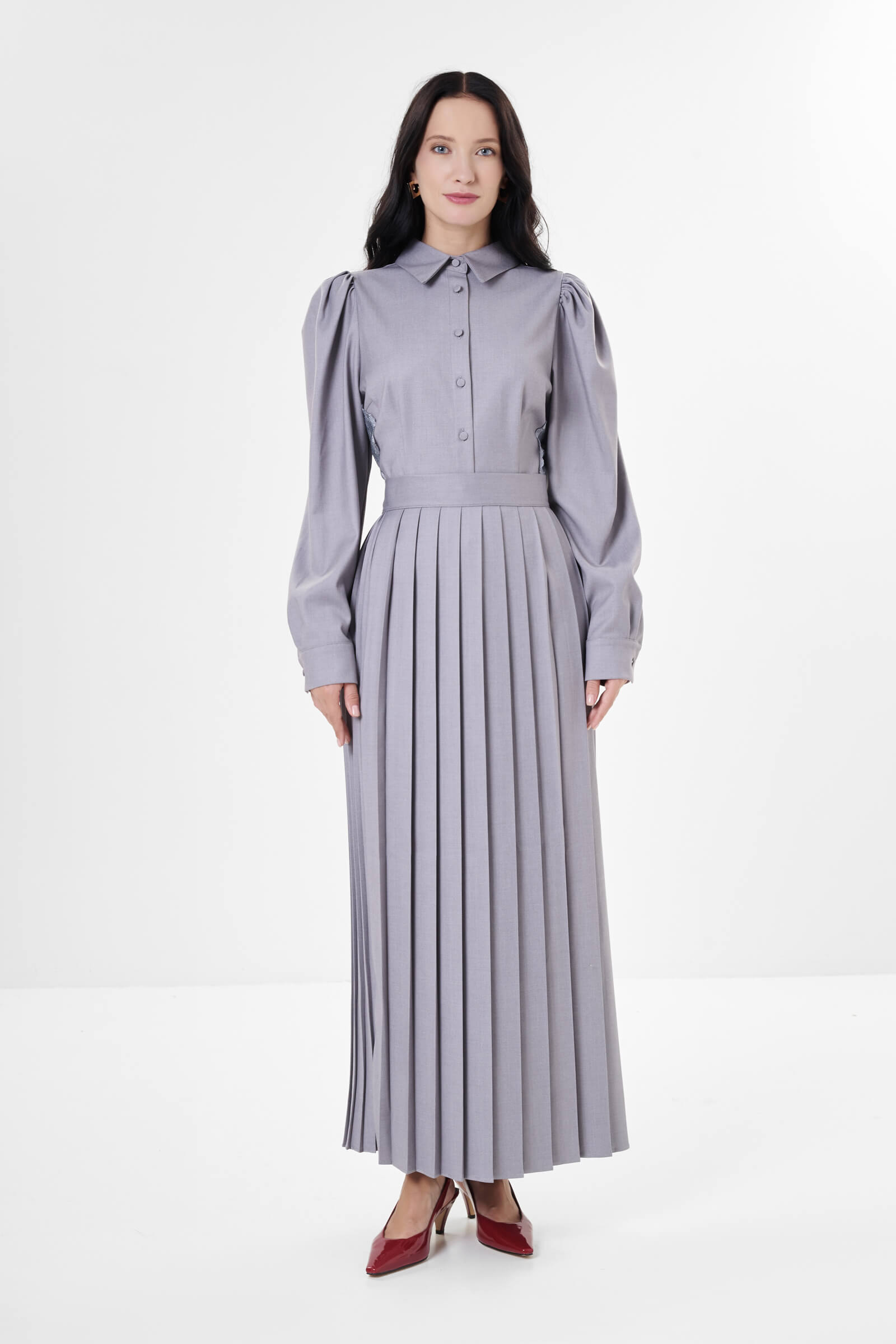 Плиссированная юбка макси Бренд Milva Mi