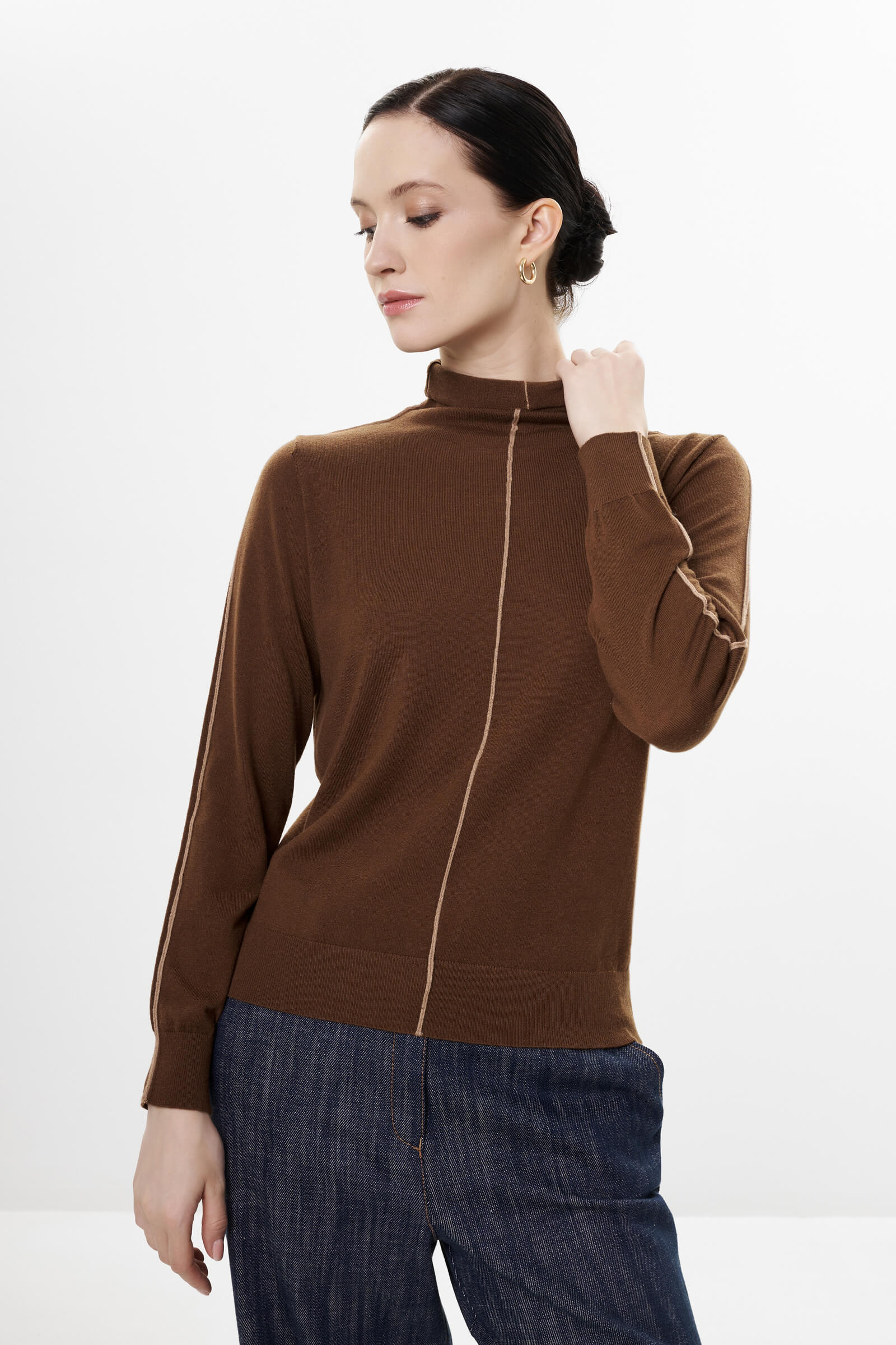 Водолазка с добавлением шерсти Бренд Diana Gallesi