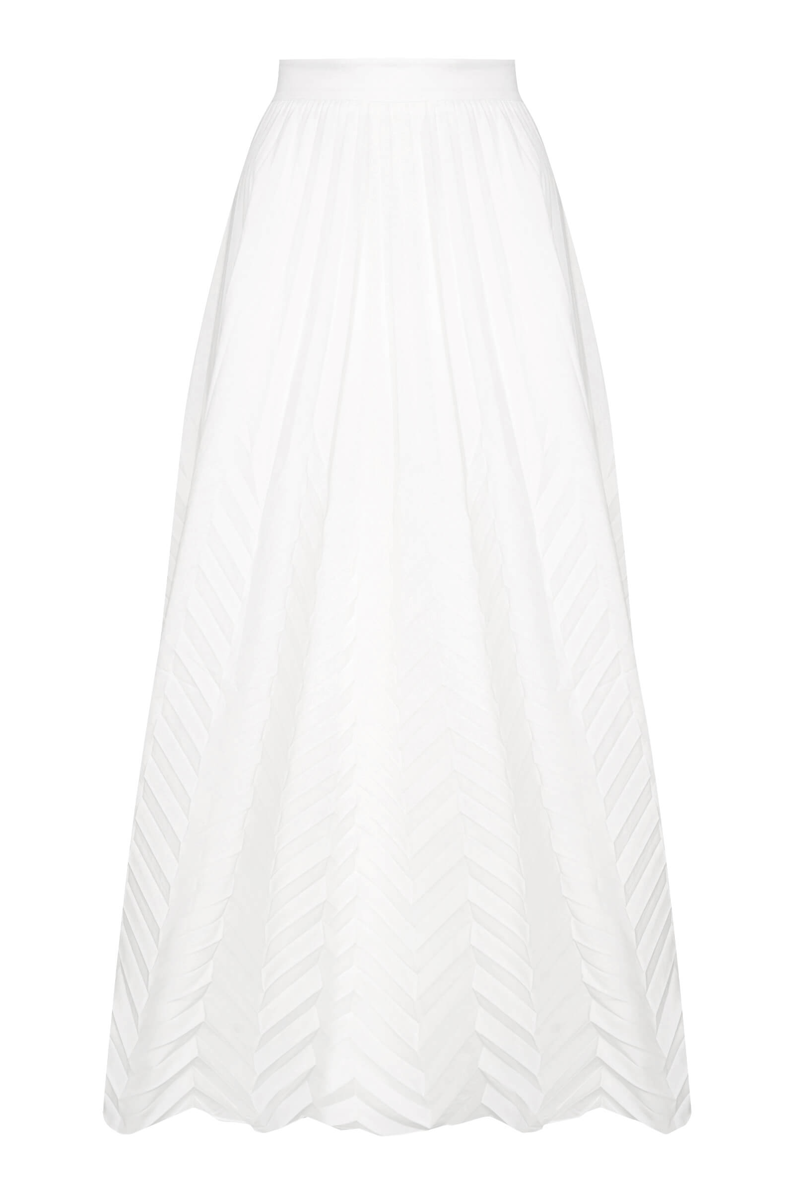 Плиссированная юбка из хлопка и вискозы Бренд Milva Mi