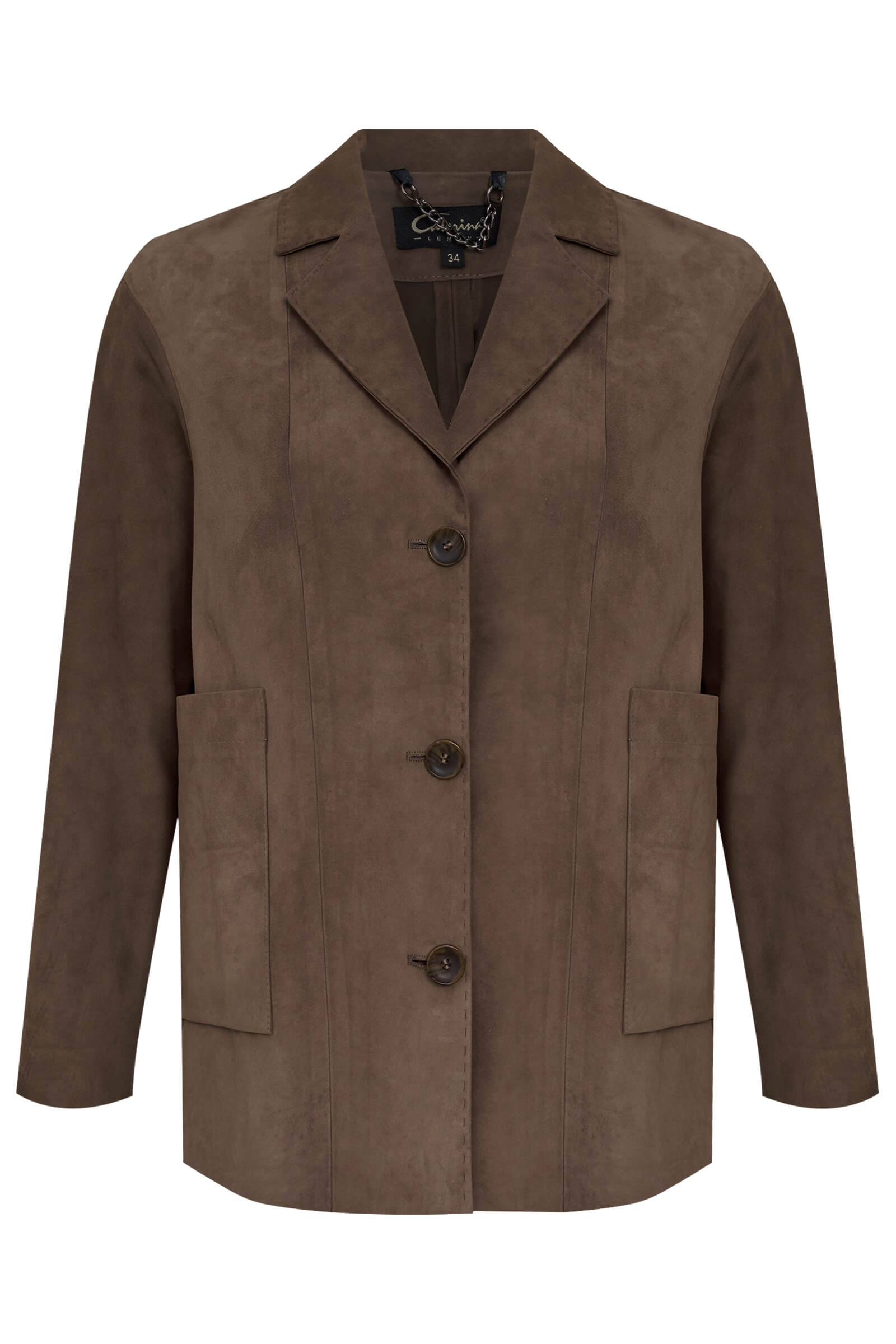 Удлиненная куртка из натуральной кожи Бренд Caterina Leman