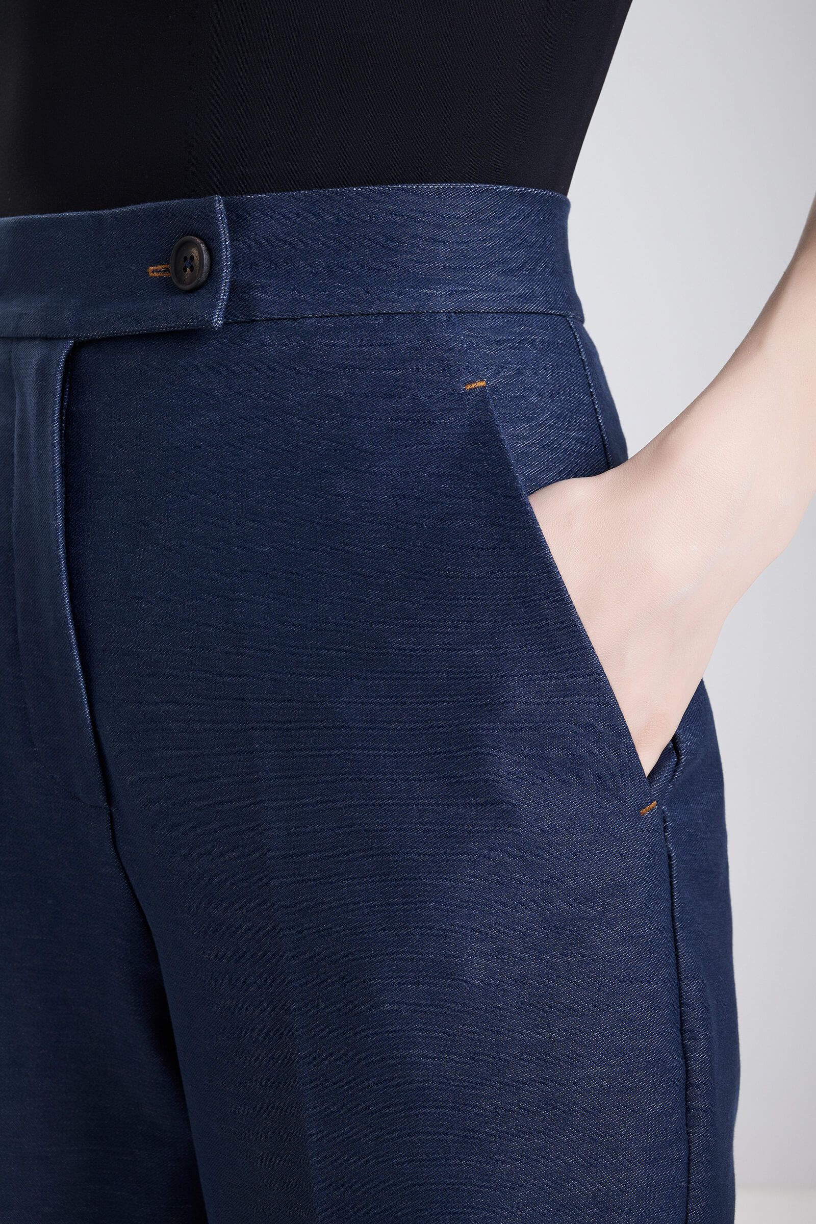 Брюки из смесового хлопка Бренд MM