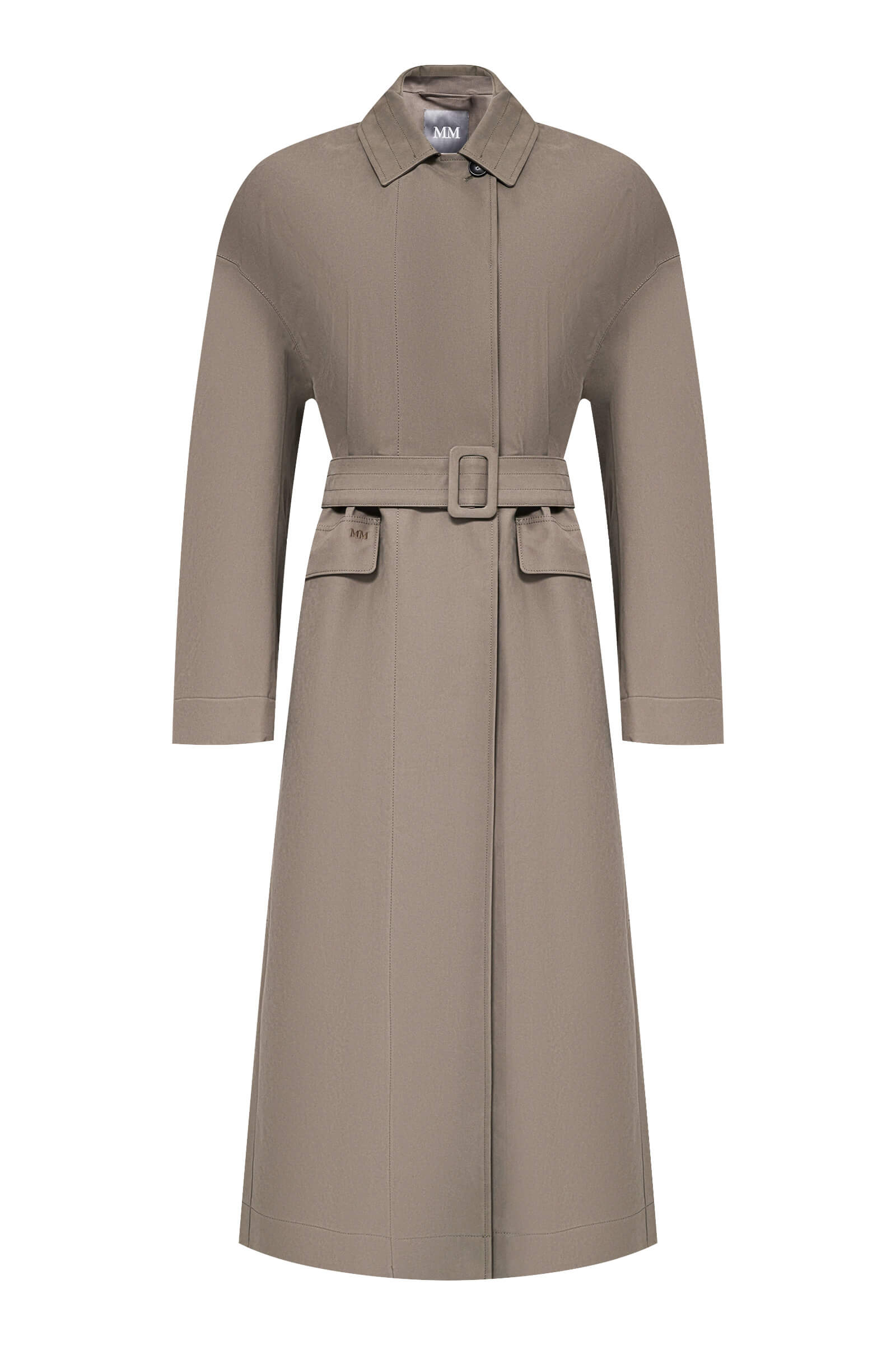 Плащ из хлопкового габардина с защитой от ветра и дождя Бренд MM