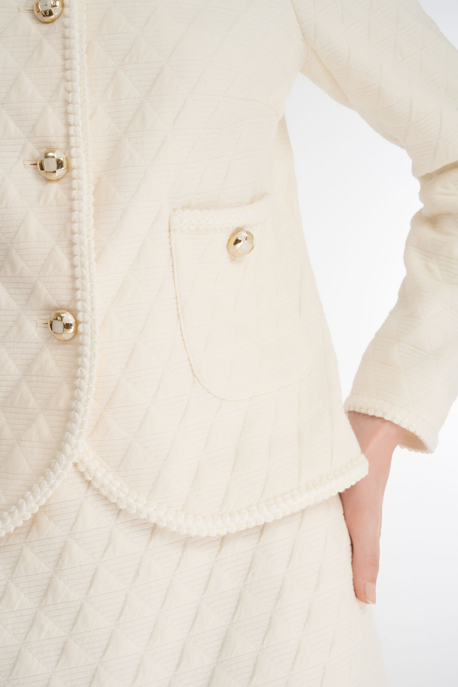 Фактурный жакет из смесового хлопка Бренд Caterina Leman