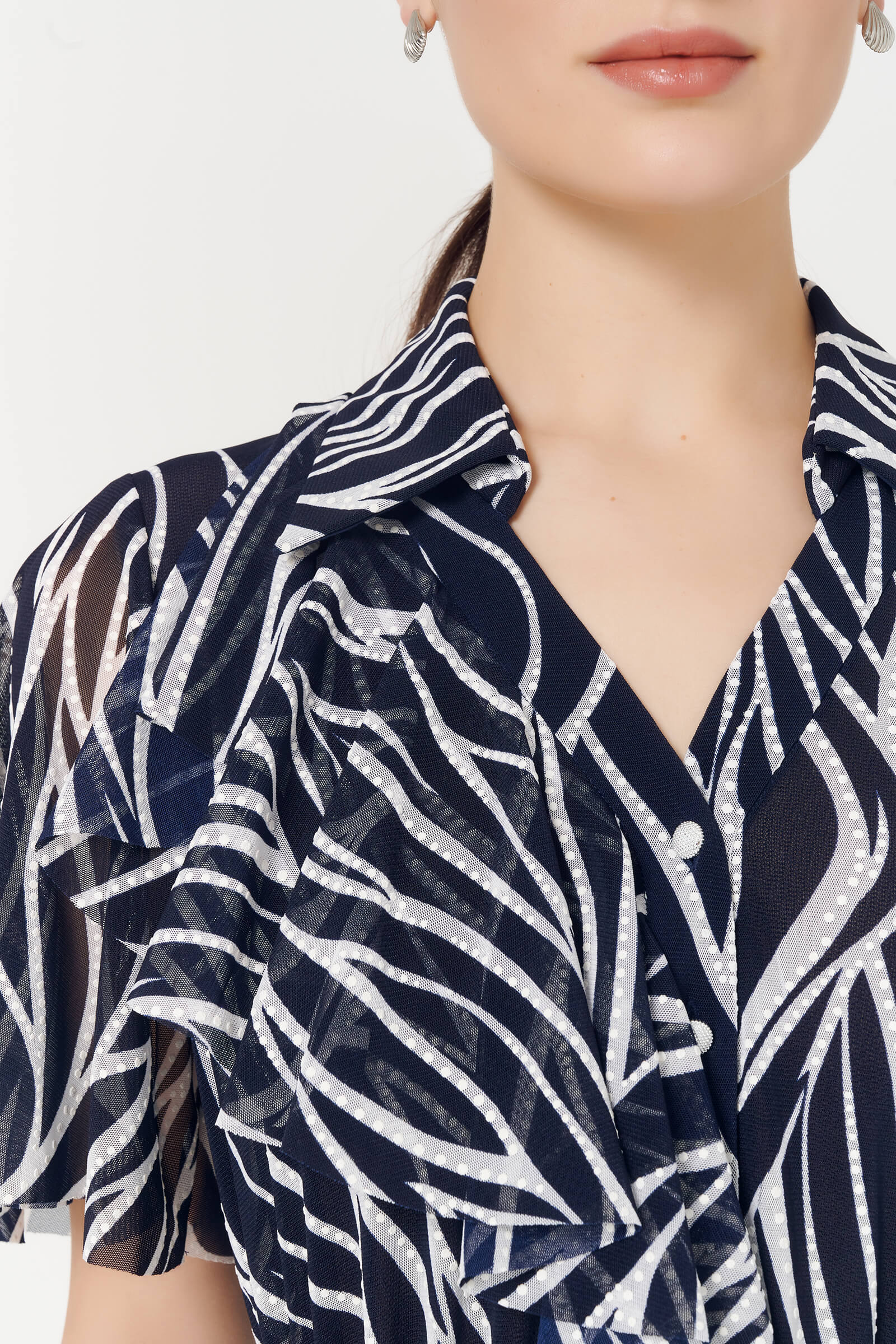 Платье из тюля с принтом Бренд Caterina Leman