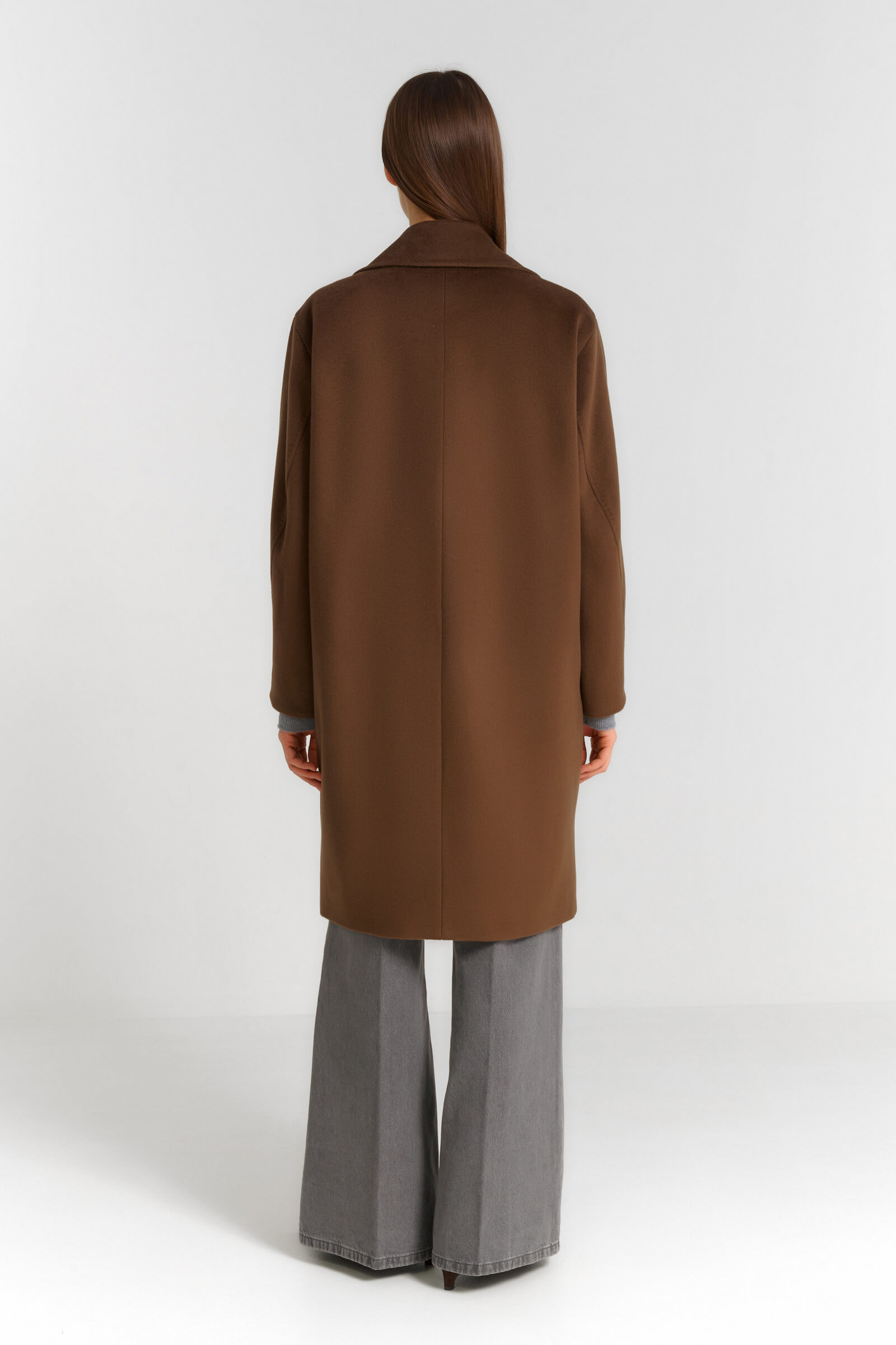 Двубортное шерстяное пальто Бренд Diana Gallesi