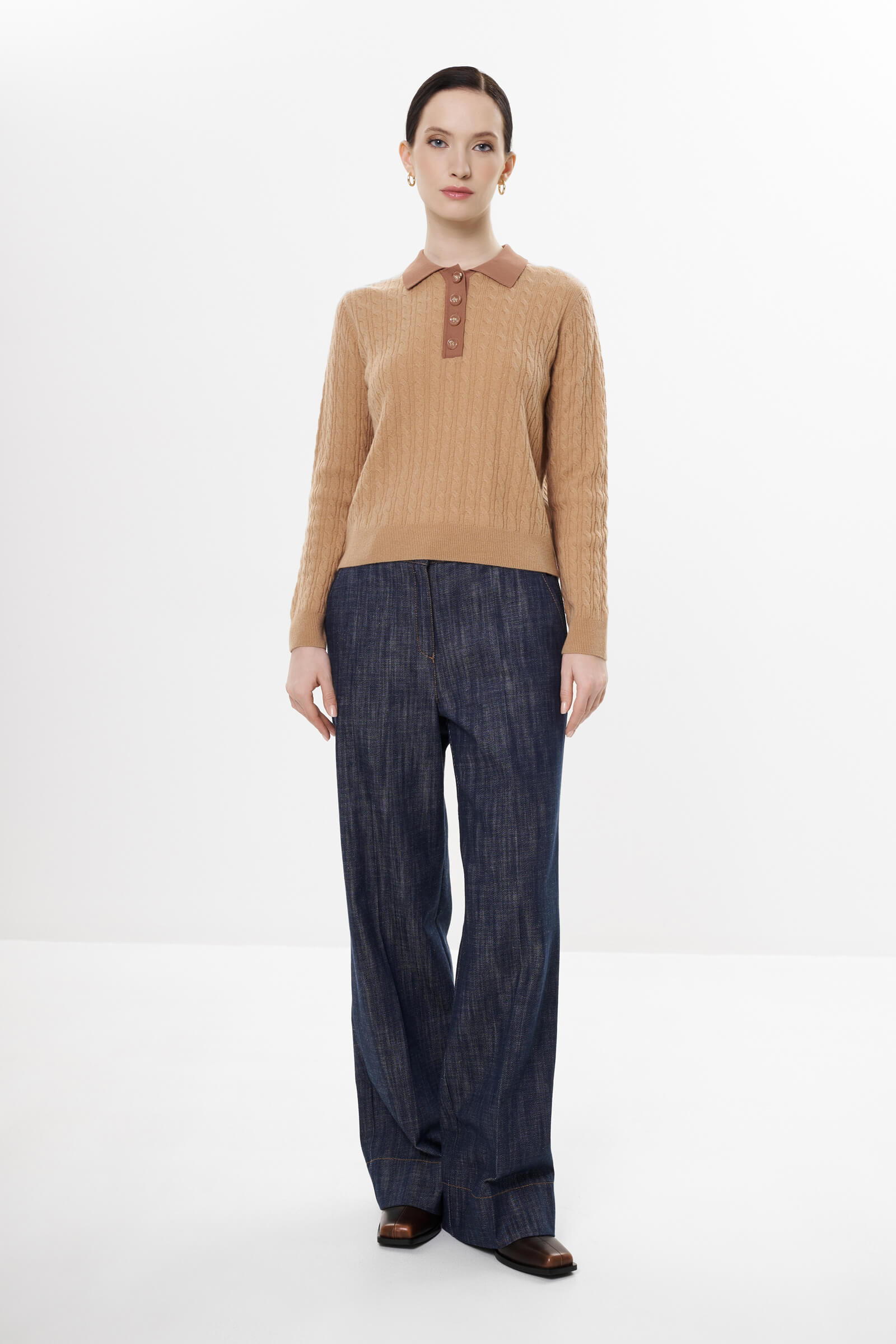 Джемпер из шерсти и кашемира Бренд Diana Gallesi