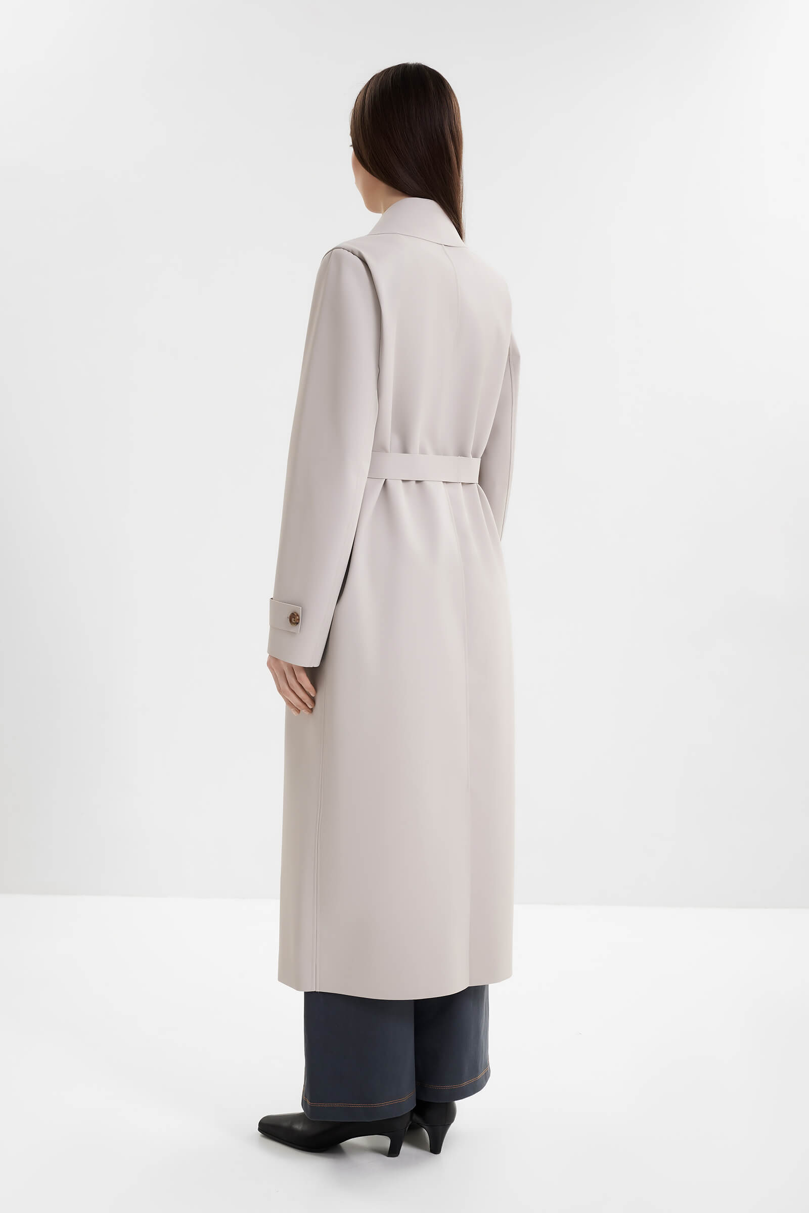 Двубортный плащ Бренд MM