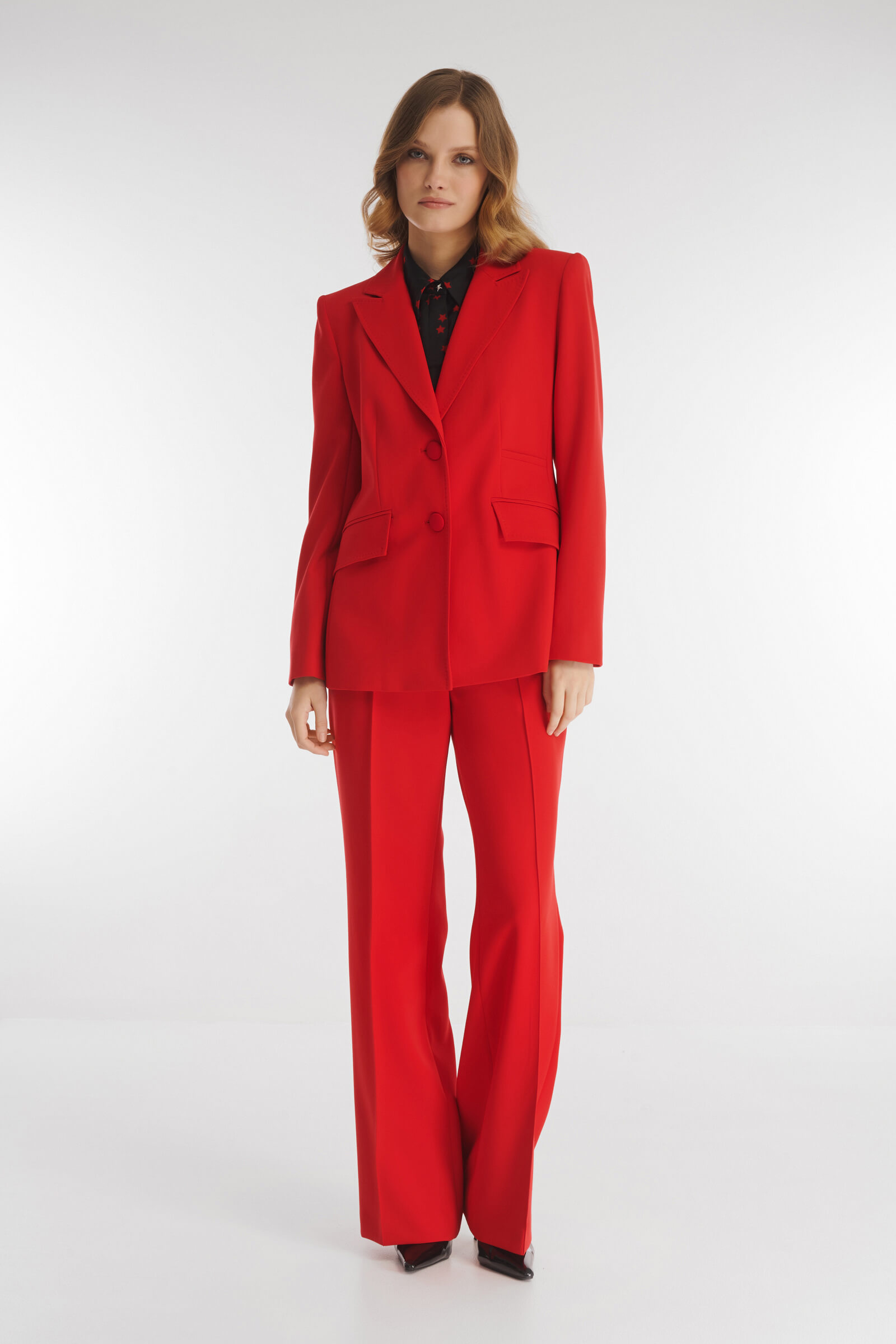 Однобортный пиджак из смесовой вискозы Бренд Caterina Leman