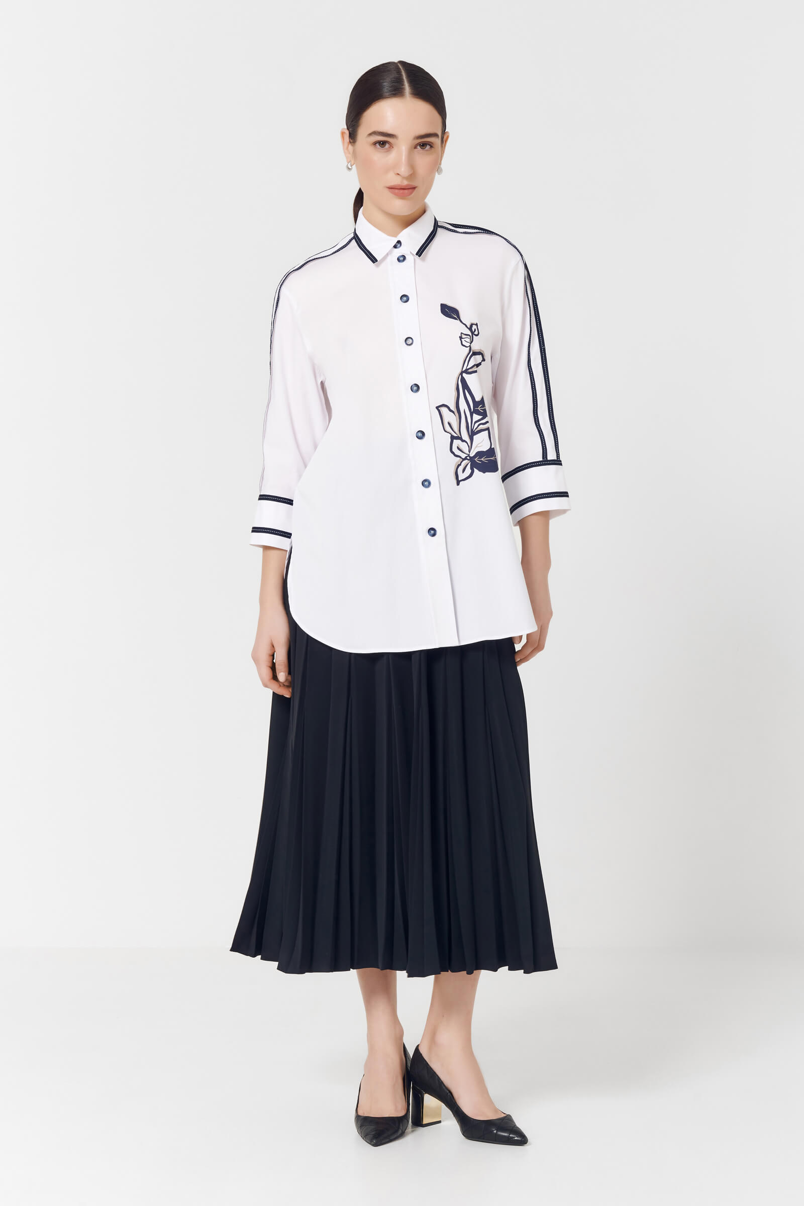 Рубашка с вышевкой Бренд Caterina Leman