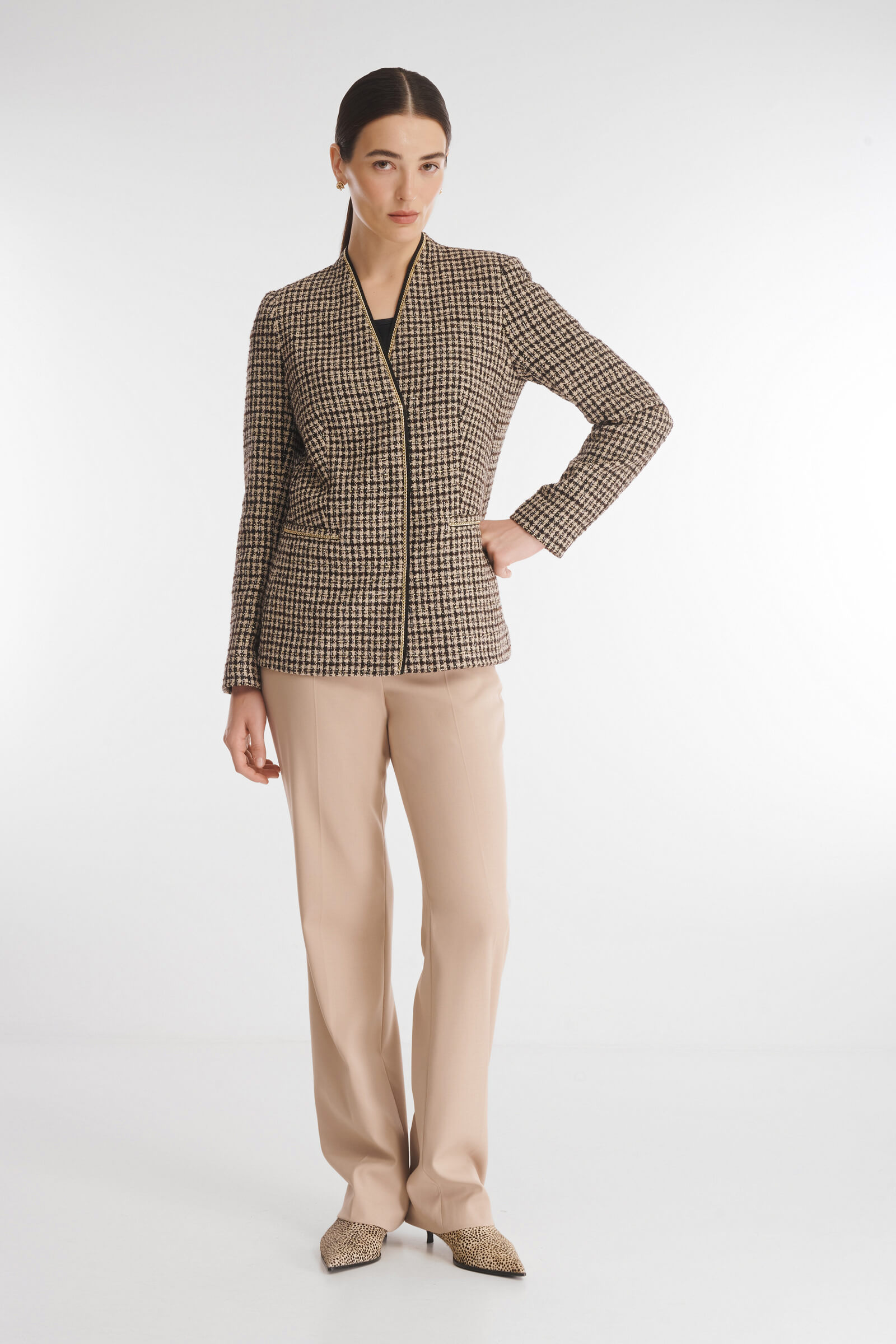 Жакет с V-образным вырезом Бренд Caterina Leman